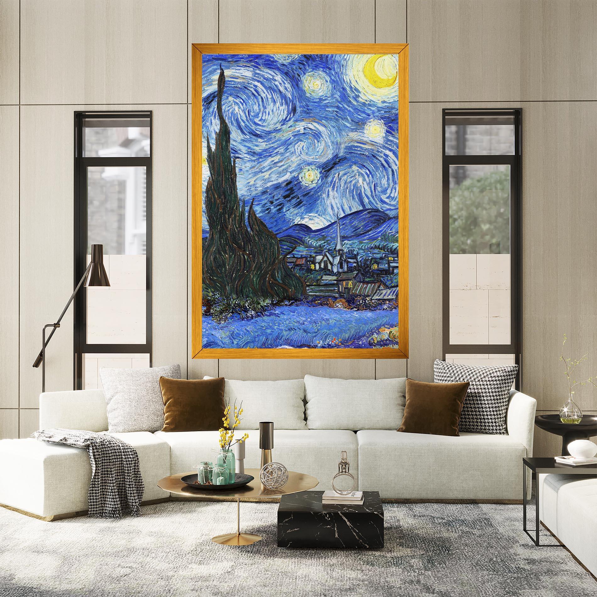 Leinwandbild Starry Night Art mockup 2