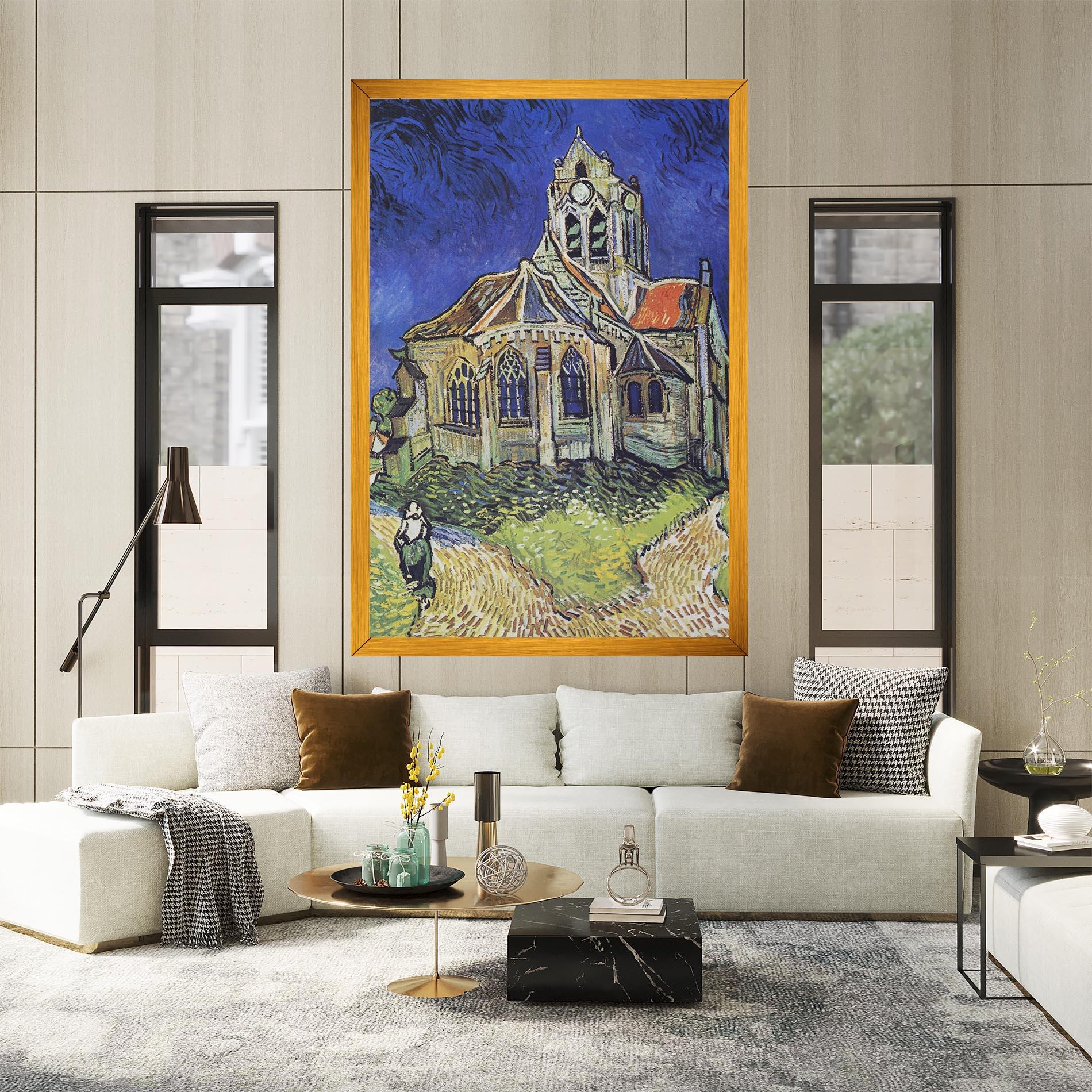 Leinwandbild The Church At Auvers mockup 2