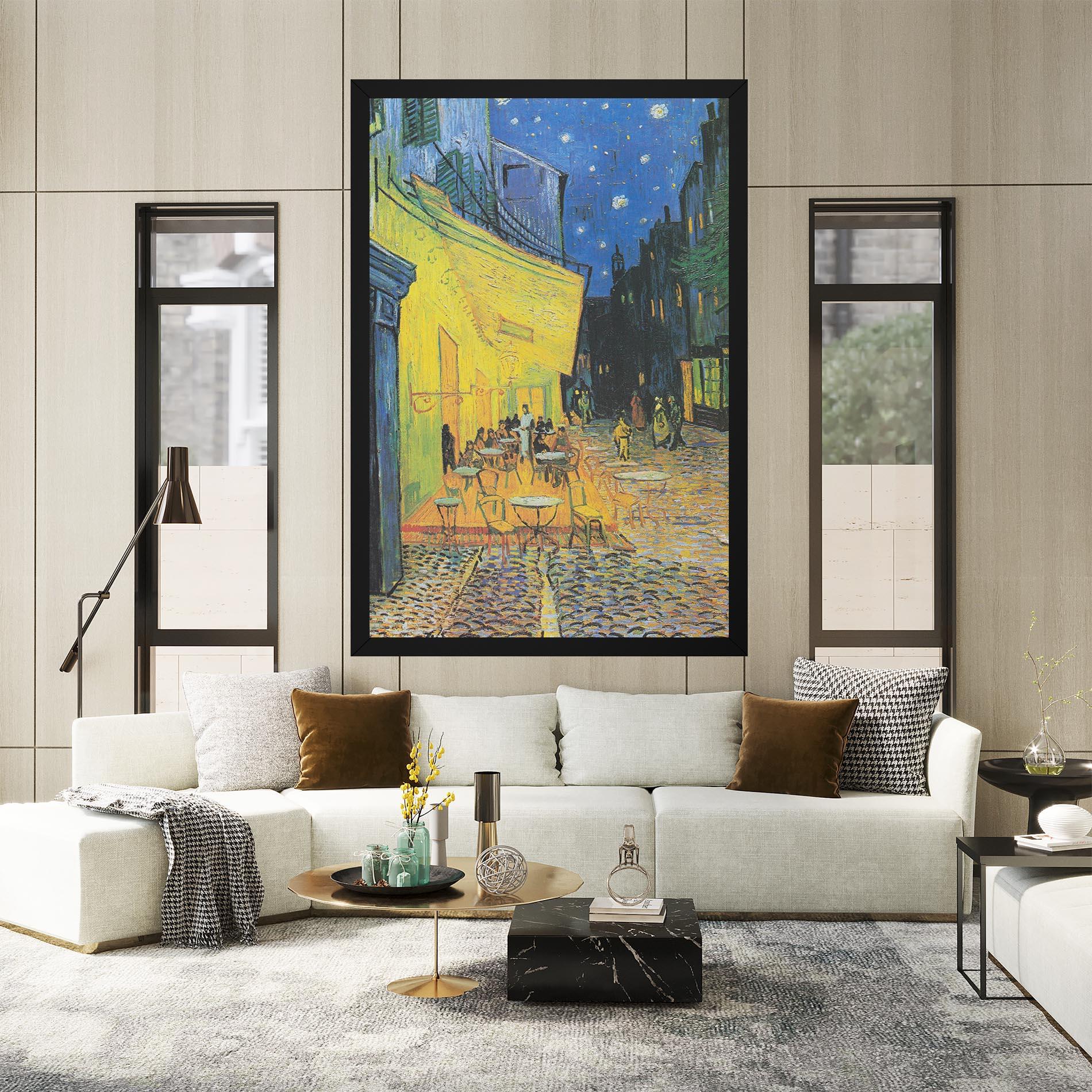 Leinwandbild Cafe Terrace At Night mockup 2