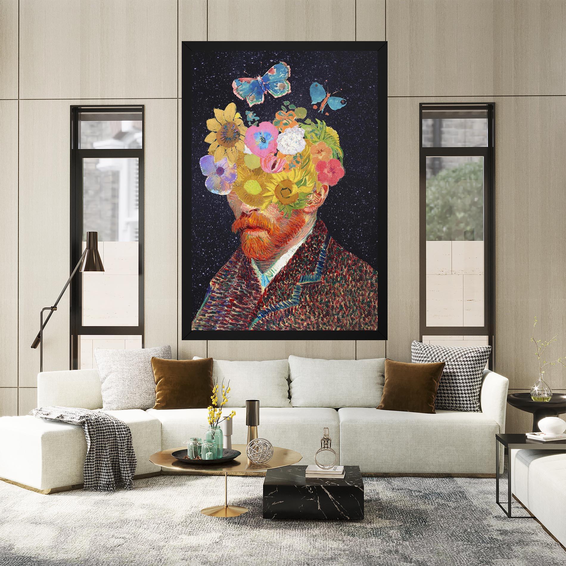 Leinwandbild Flower Self Portrait mockup 2