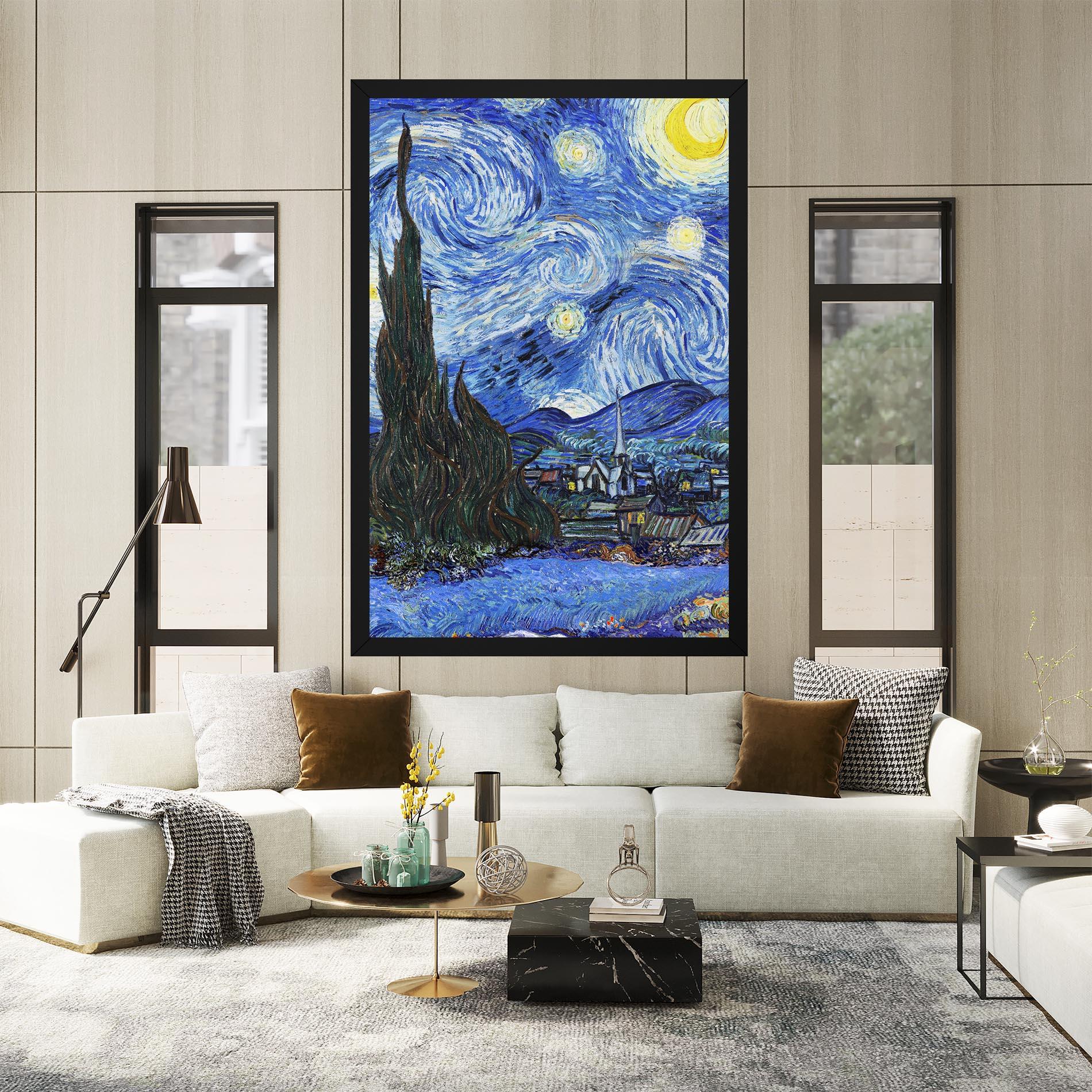 Leinwandbild Starry Night Art mockup 2