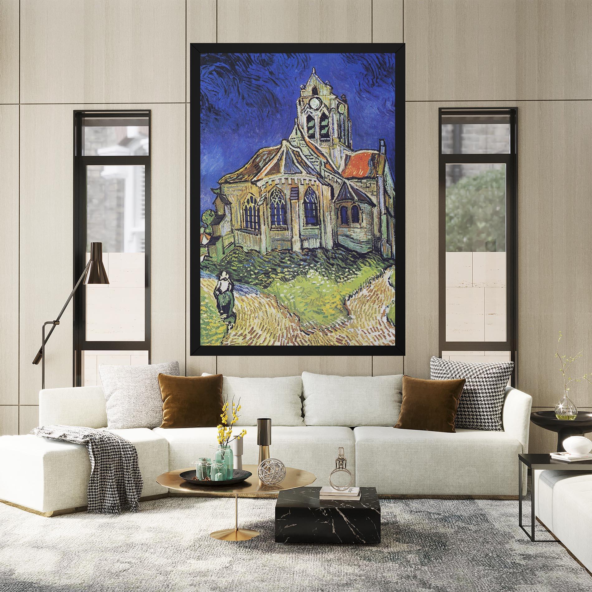 Leinwandbild The Church At Auvers mockup 2