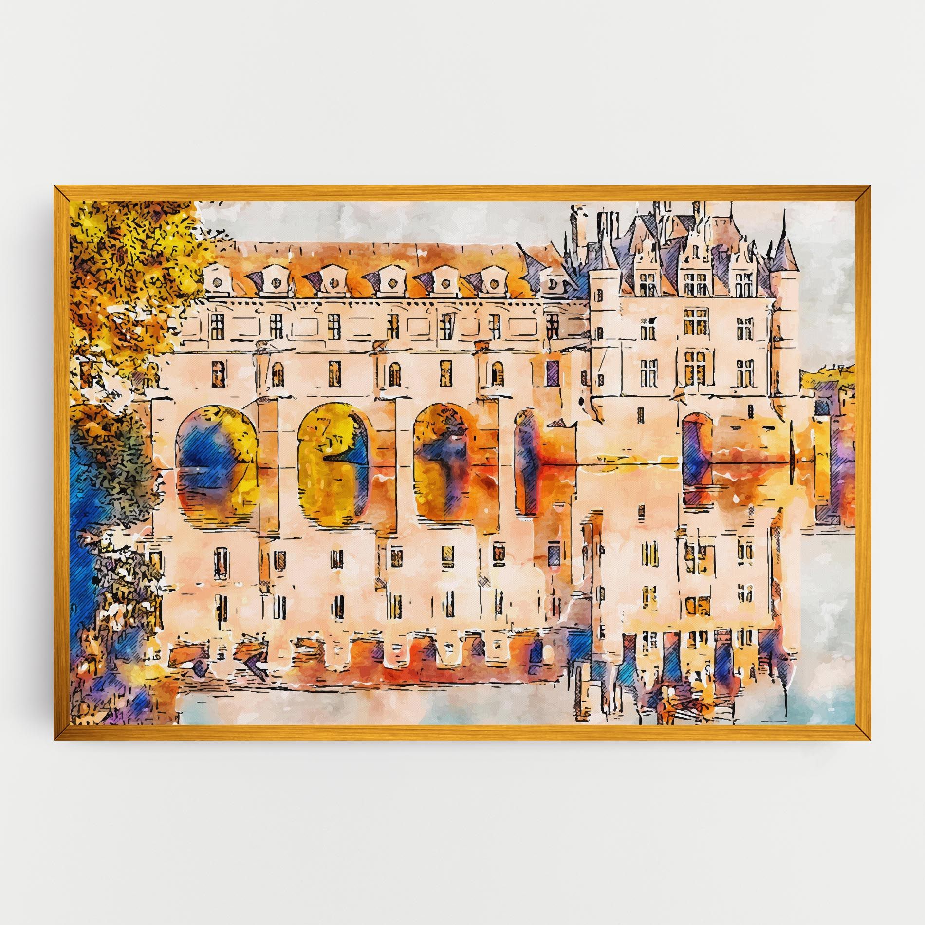 Blue Orange Castle mockup 0