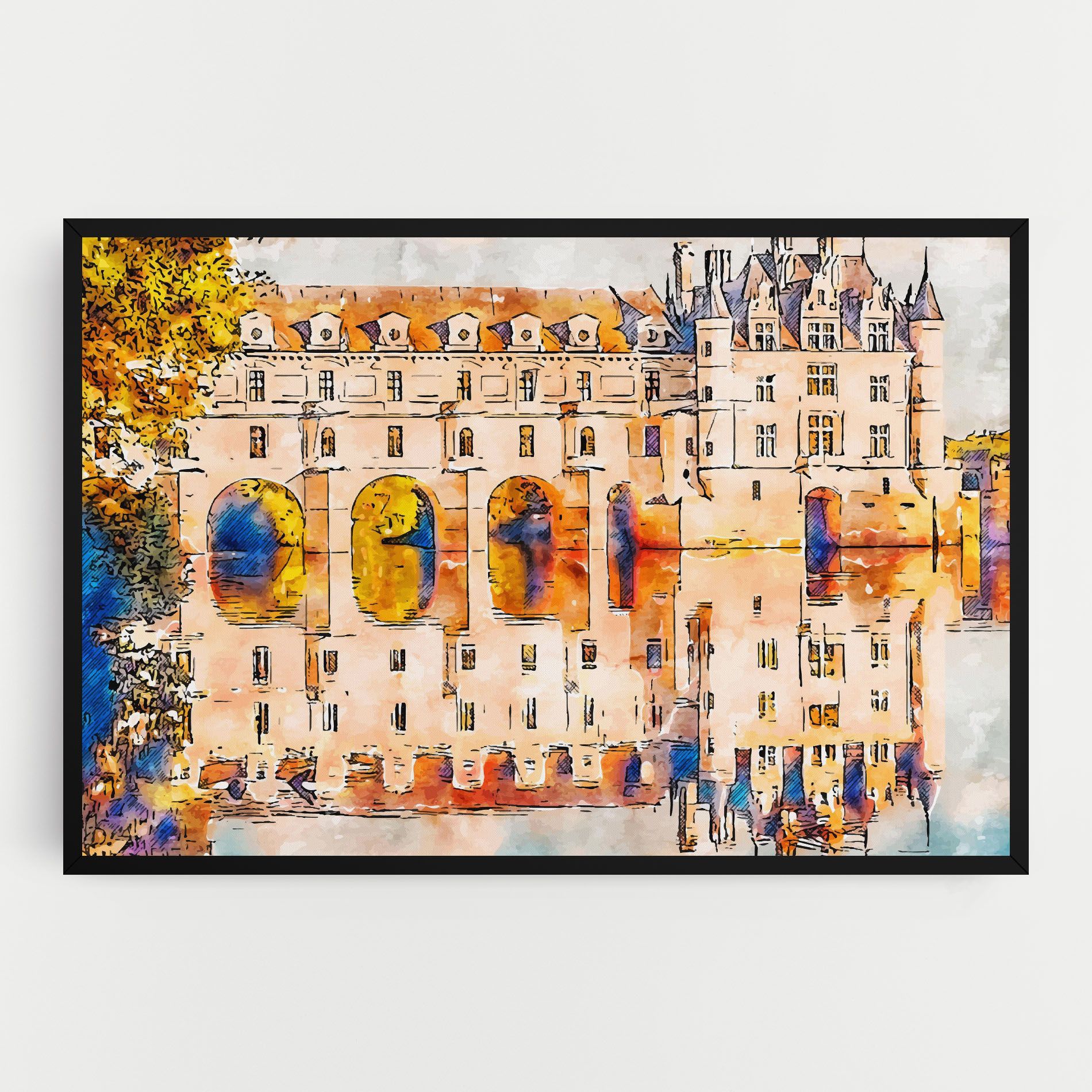 Blue Orange Castle mockup 0