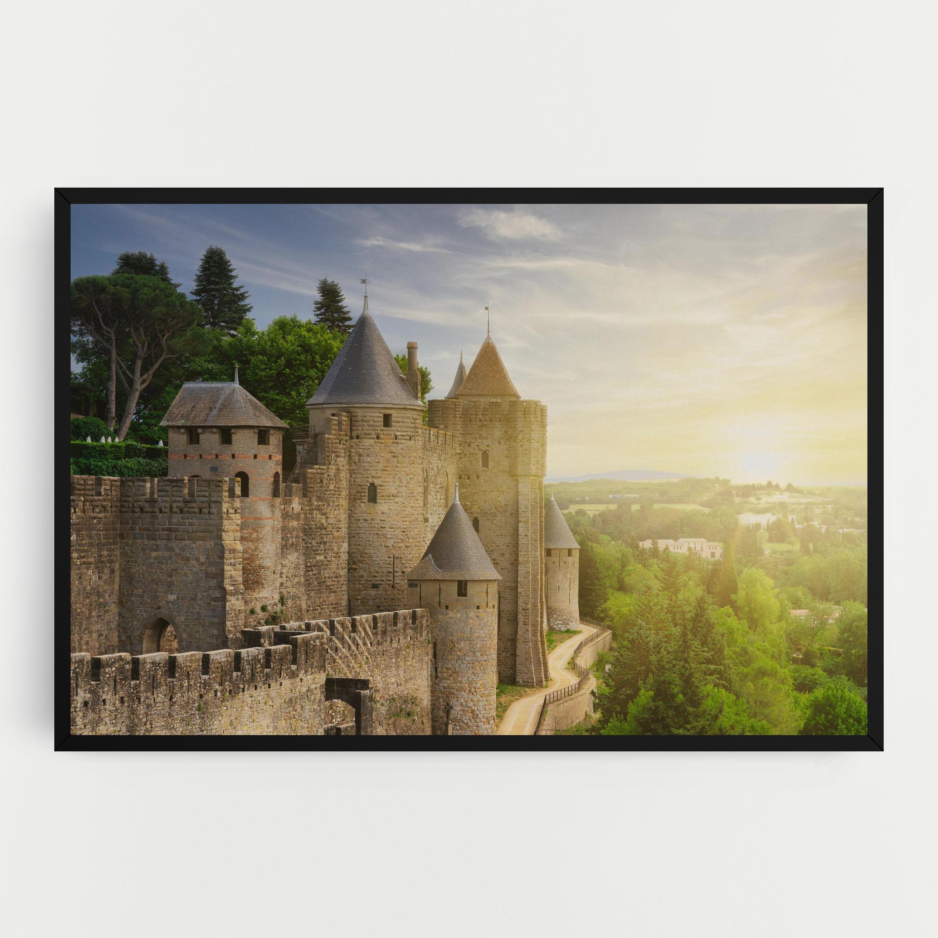 Leinwandbild Carcassonne France mockup 0