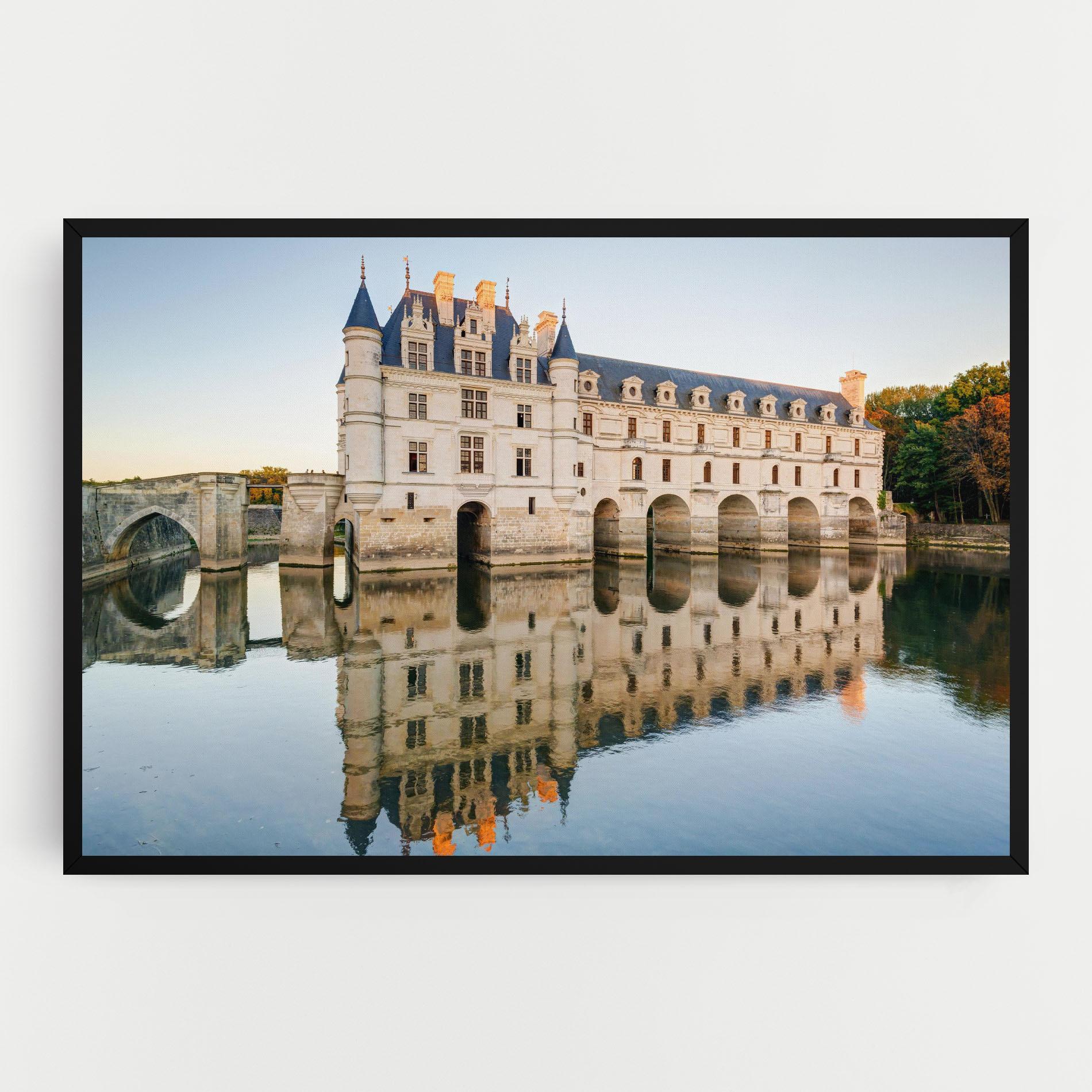 Leinwandbild Chateau Chenonceau Castle mockup 0