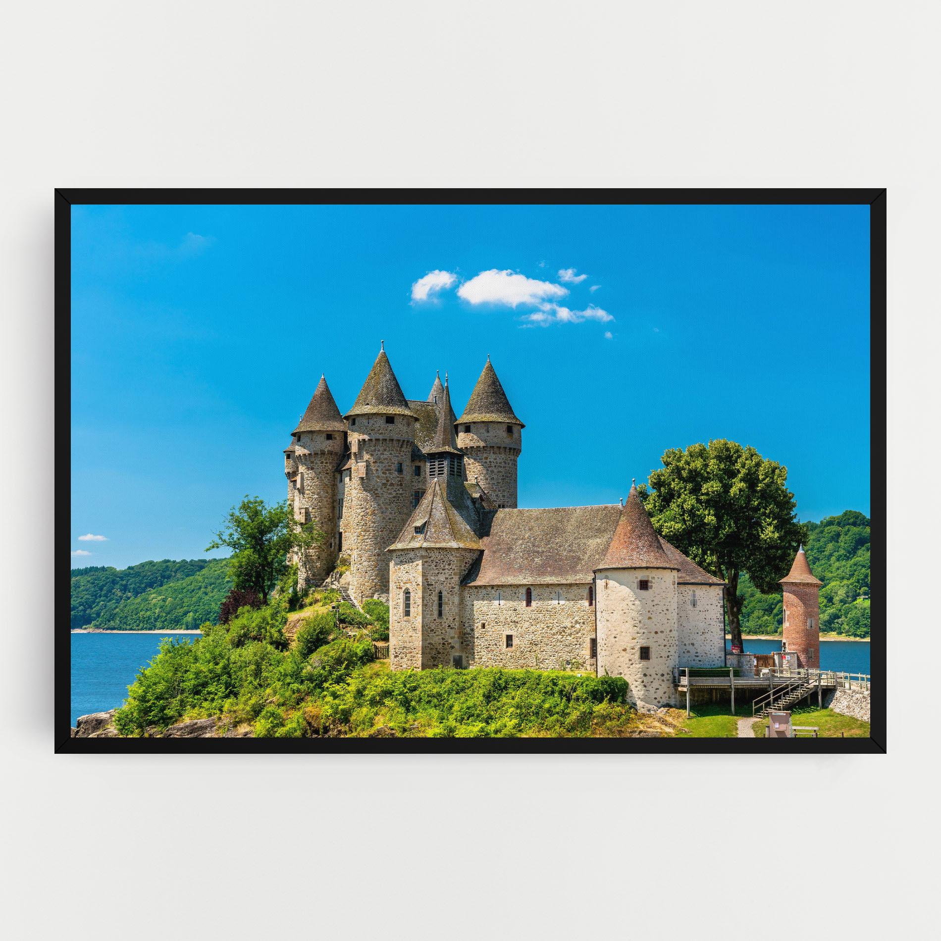 Leinwandbild Medieval Castle France mockup 0