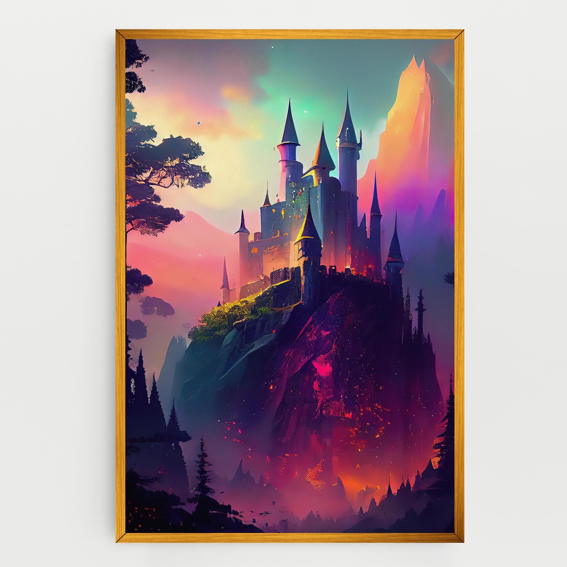 Purple Orange Castle mockup 0