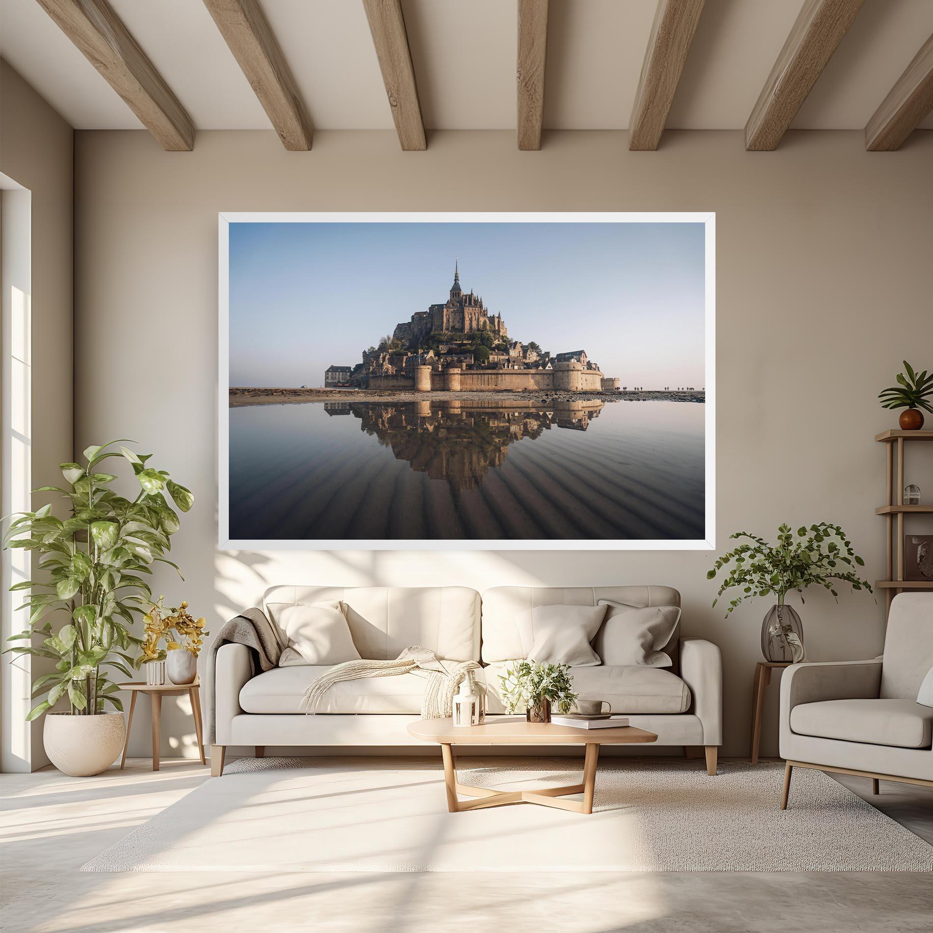 Leinwandbild Castle Reflection mockup 6