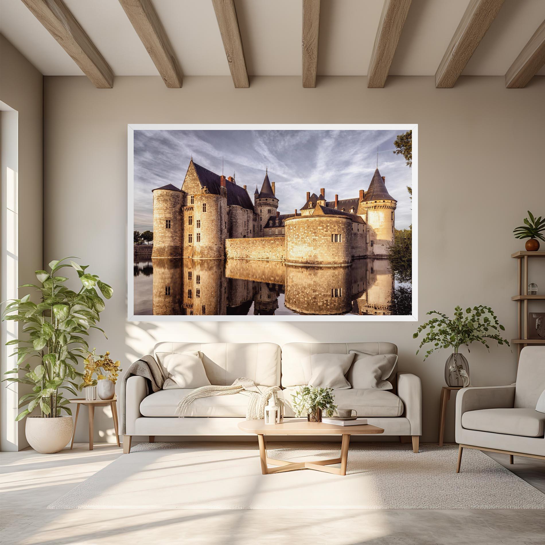 Leinwandbild Chateau Castle mockup 6