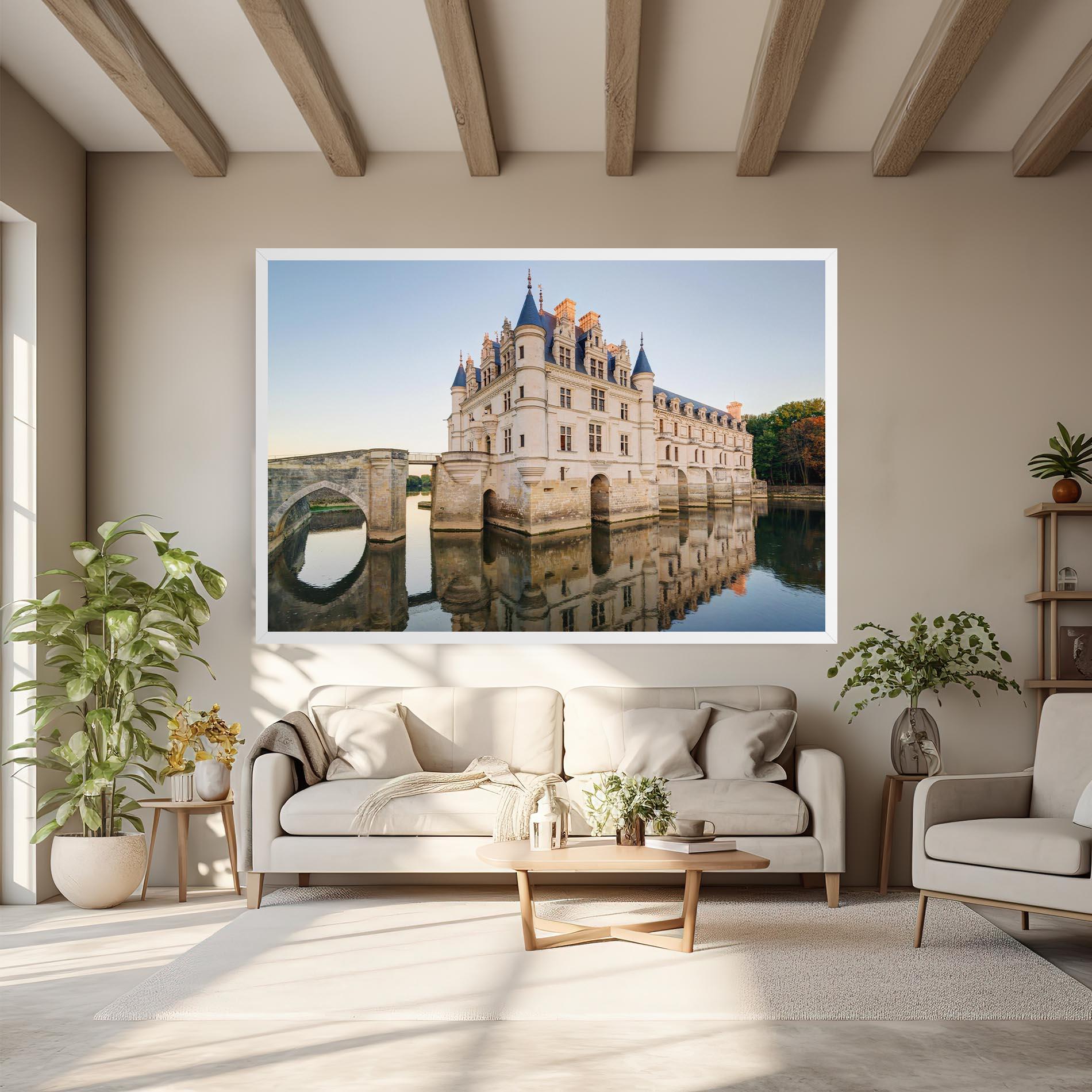 Leinwandbild Chateau France mockup 6