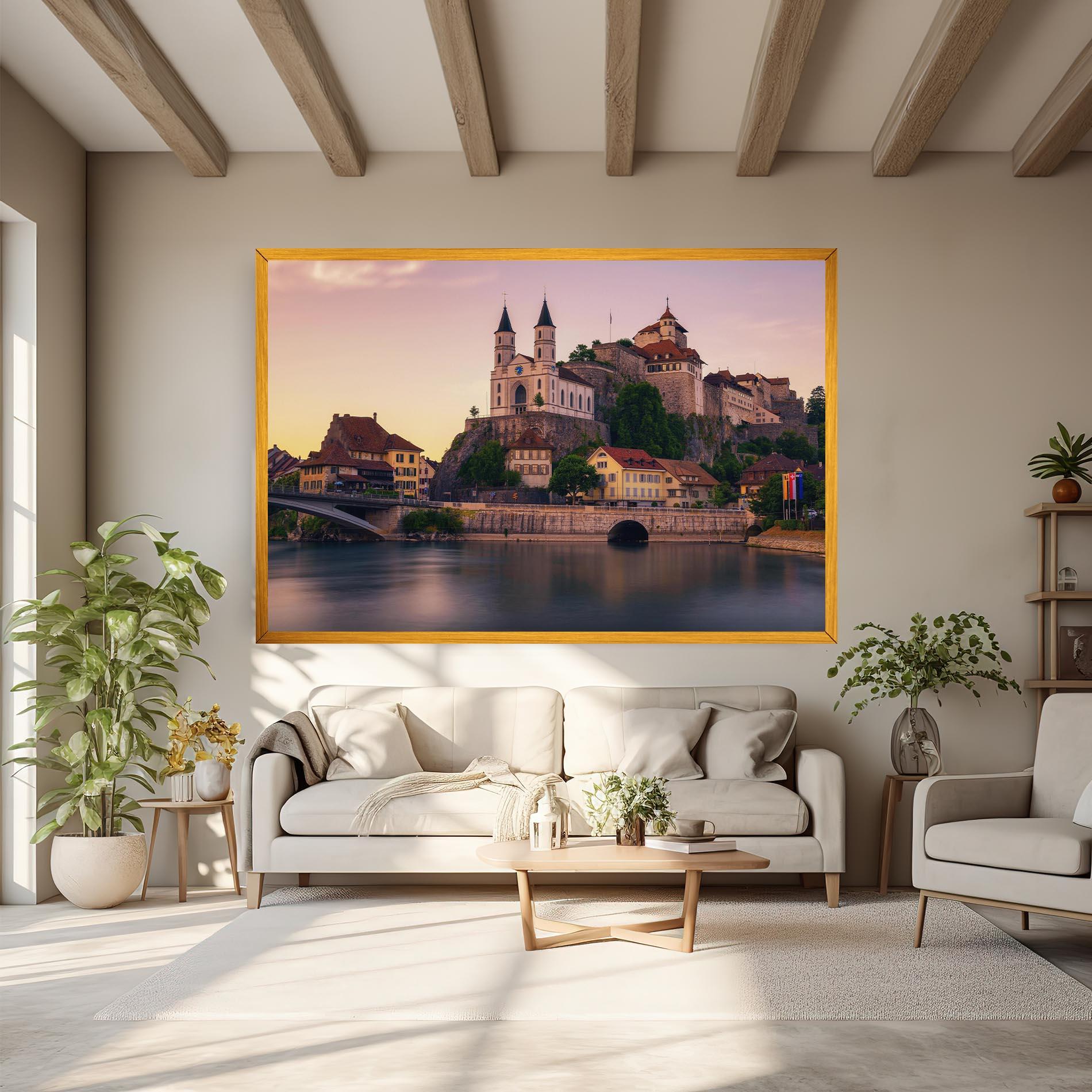 Leinwandbild Aarburg Castle mockup 6