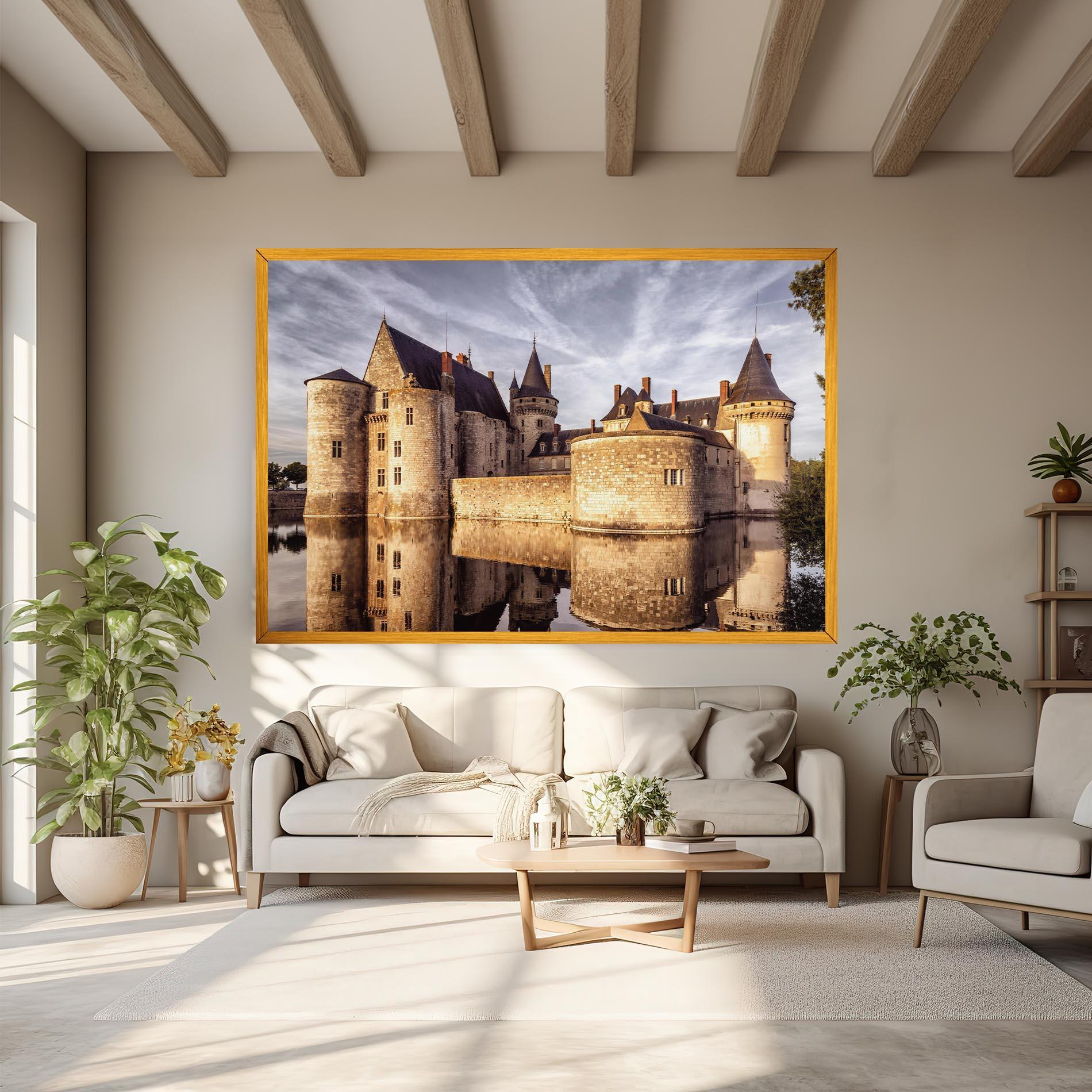Leinwandbild Chateau Castle mockup 6