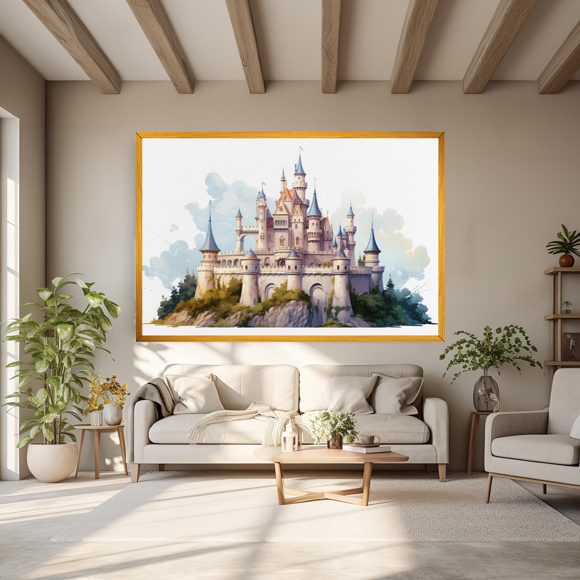 Illustration Castle mockup 6