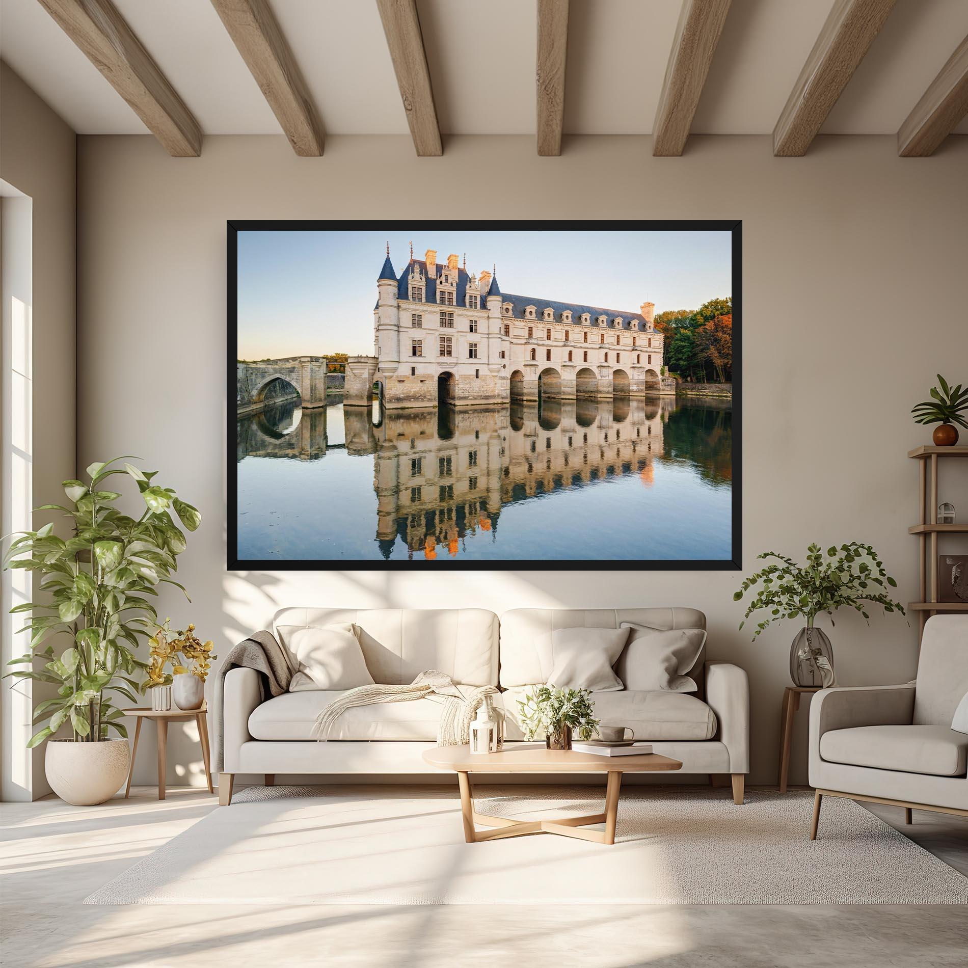 Leinwandbild Chateau Chenonceau Castle mockup 6