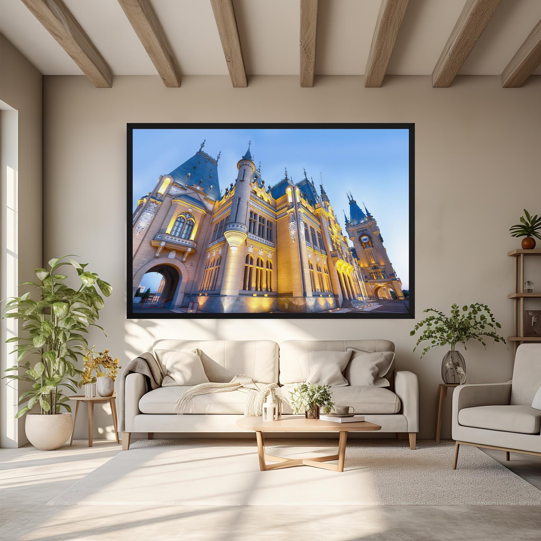 Leinwandbild Palace Culture Romania mockup 6