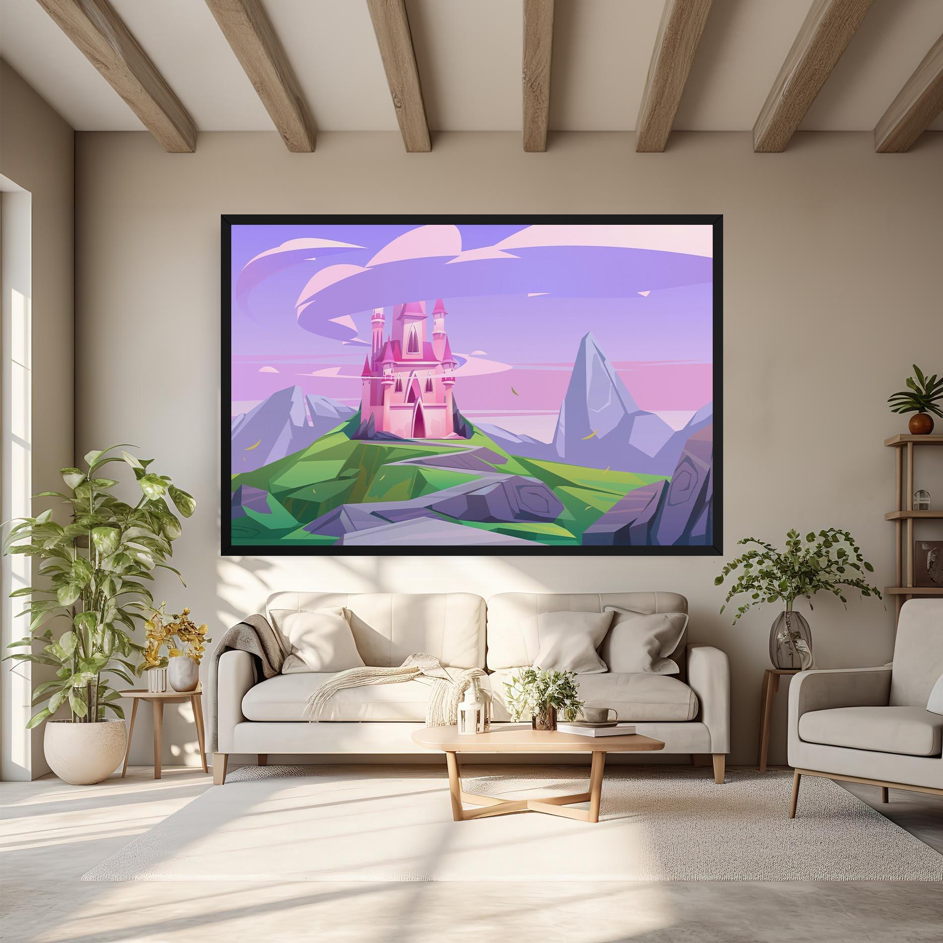 Leinwandbild Pink Castle mockup 6