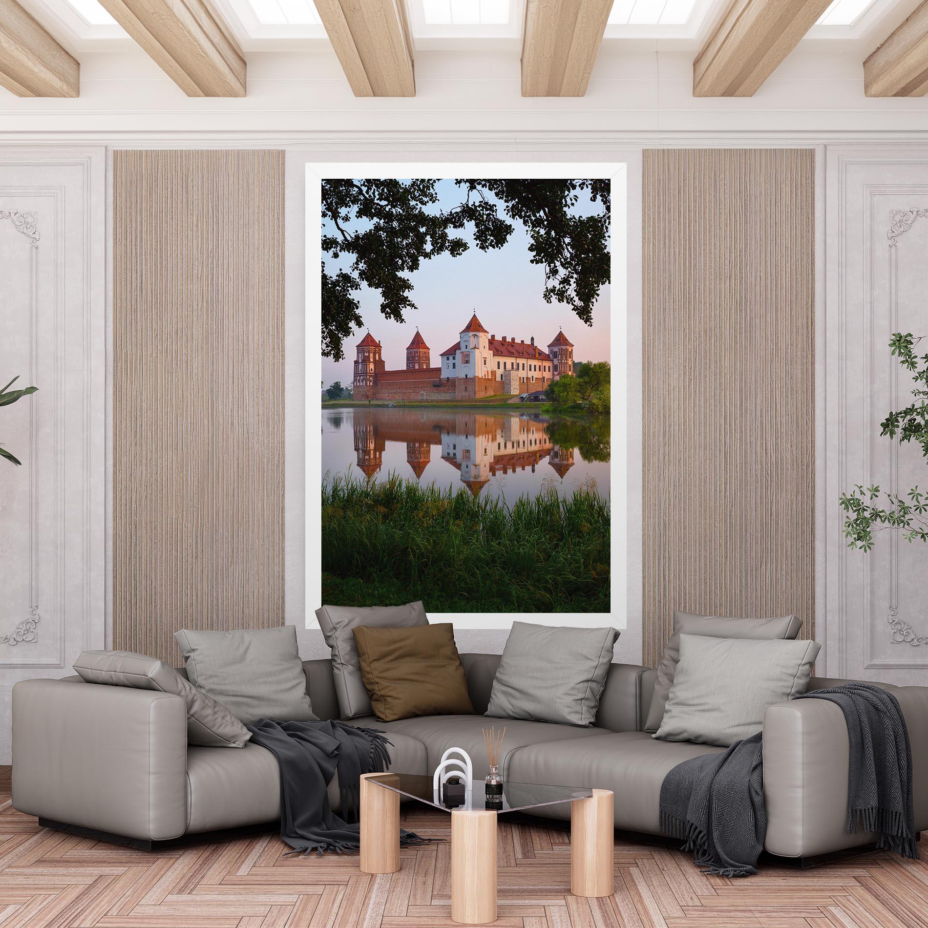 Leinwandbild Ancient Castle Morning mockup 6