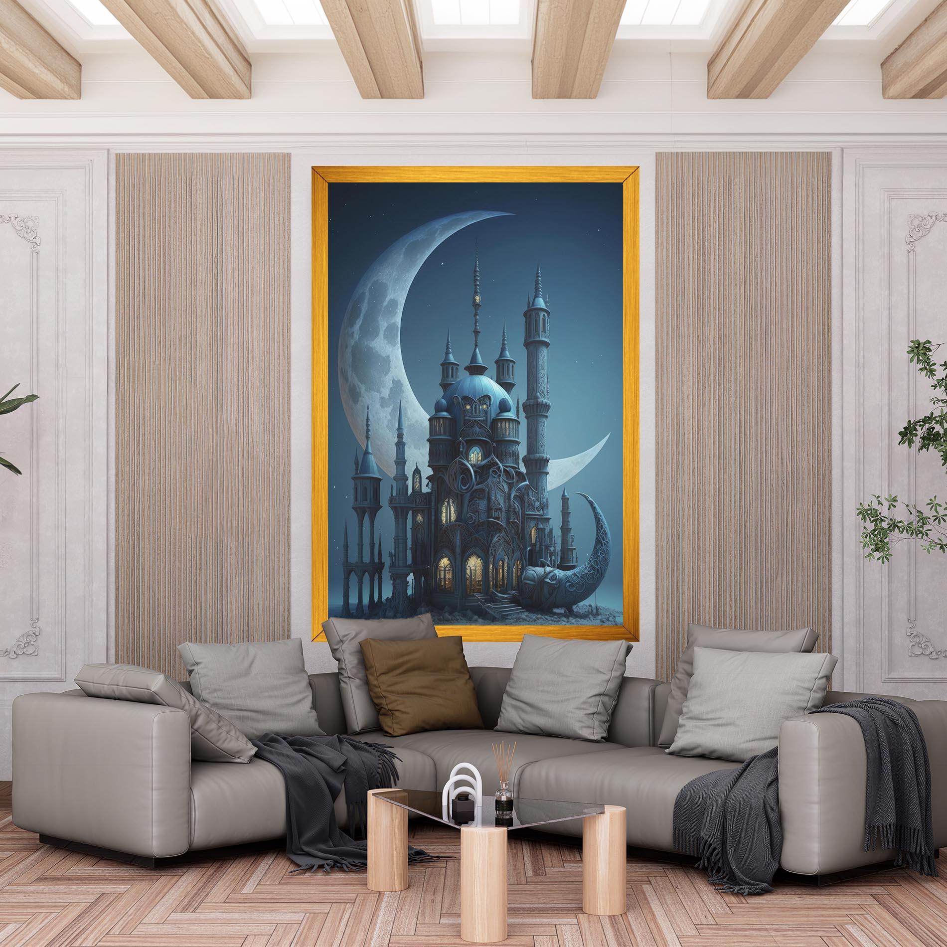 Leinwandbild Mosque Moon mockup 6