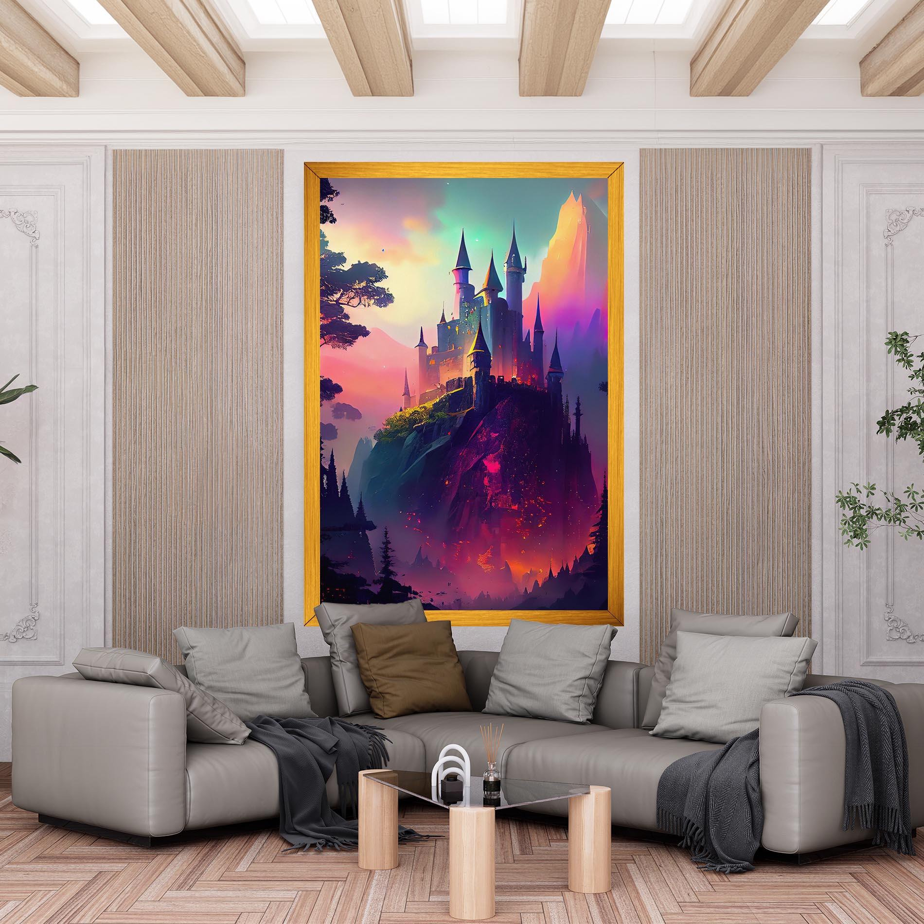 Leinwandbild Purple Orange Castle mockup 6