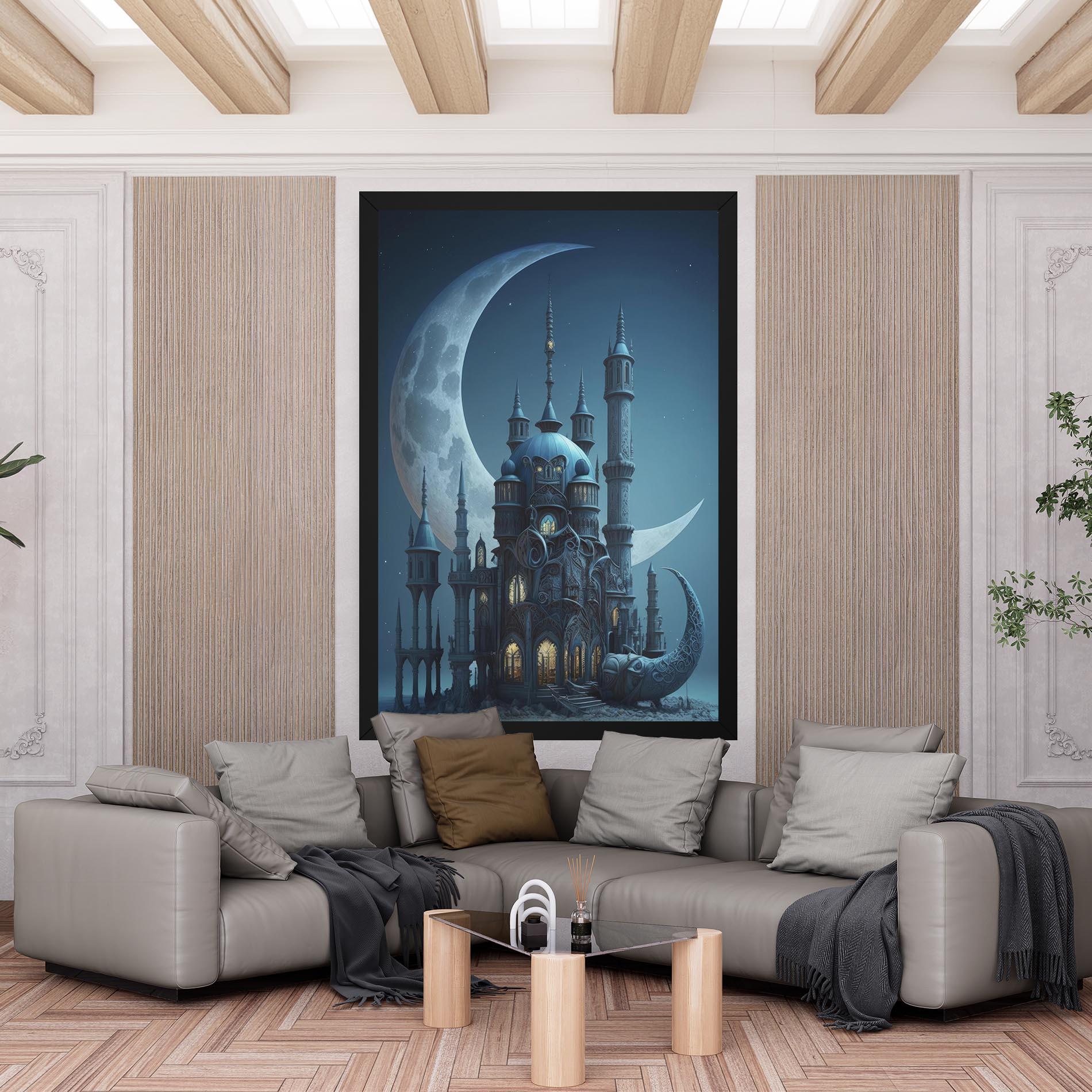 Leinwandbild Mosque Moon mockup 6