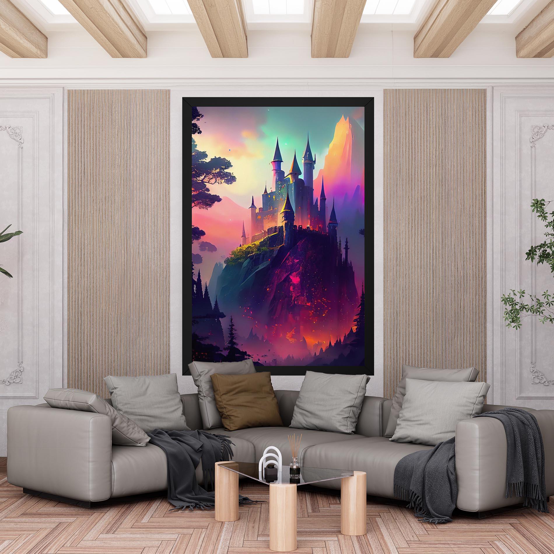 Leinwandbild Purple Orange Castle mockup 6