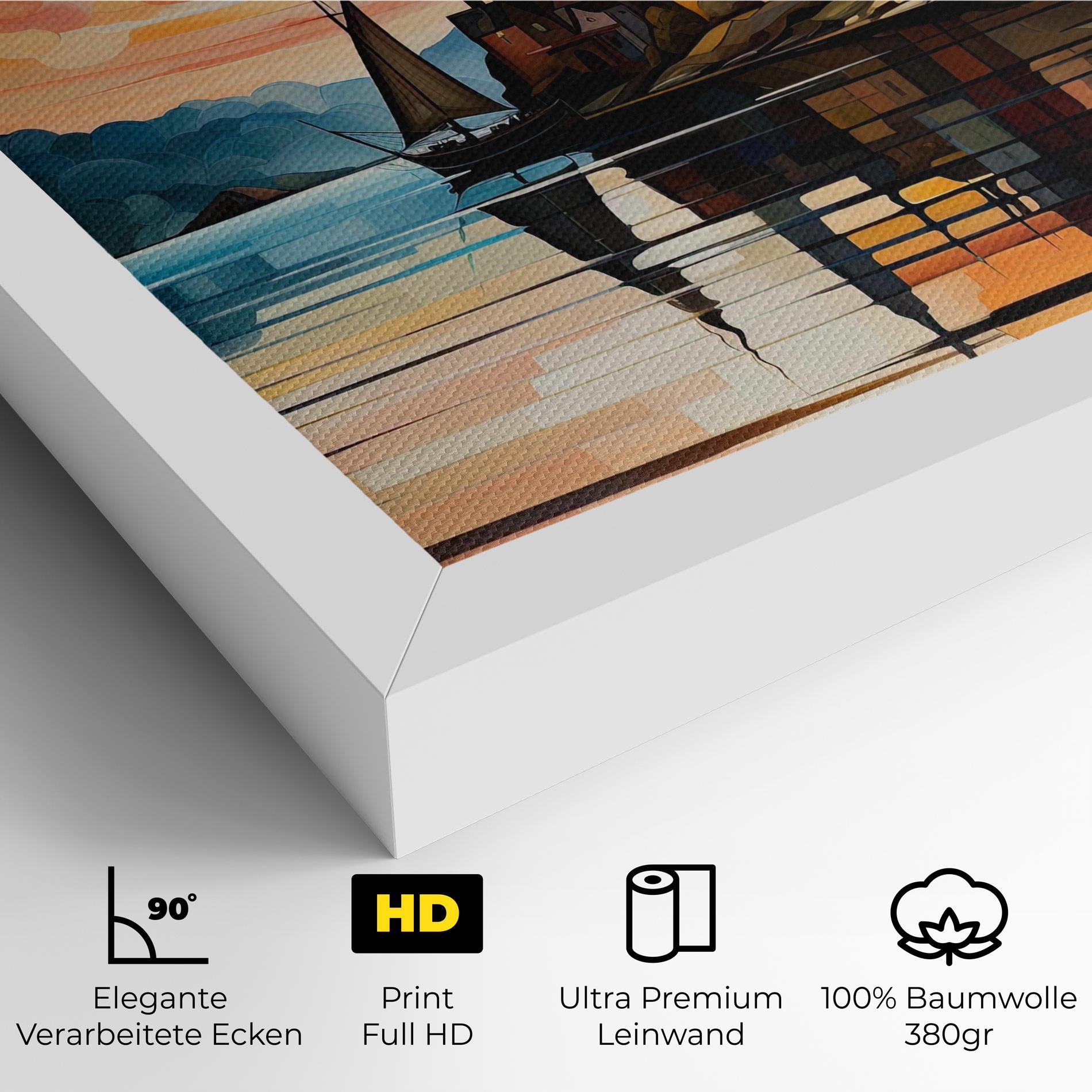 Leinwandbild Castle Painting mockup 4