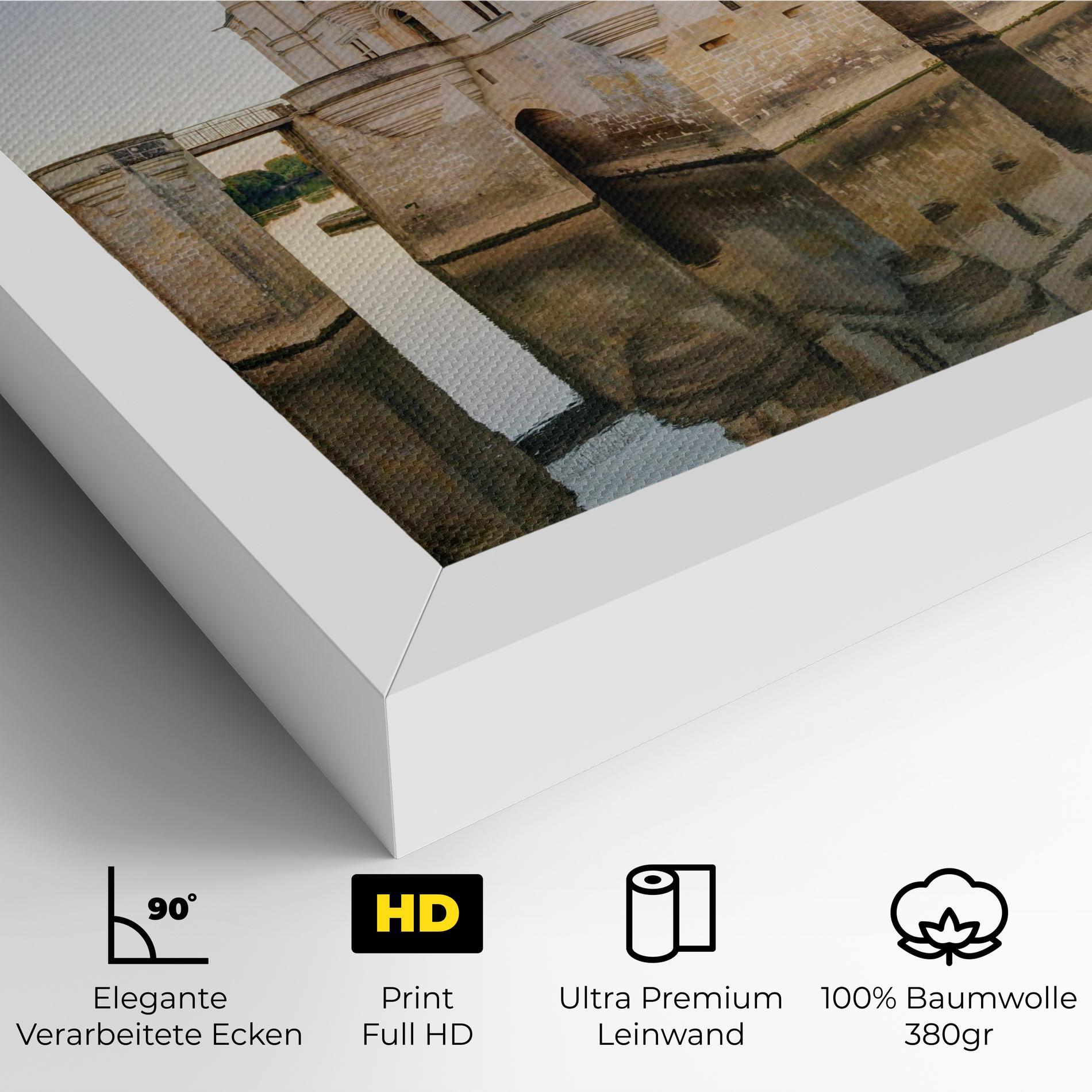 Leinwandbild Chateau France mockup 4