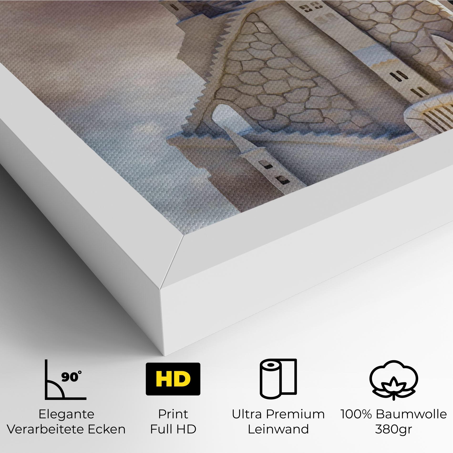Leinwandbild Cream Castle mockup 4
