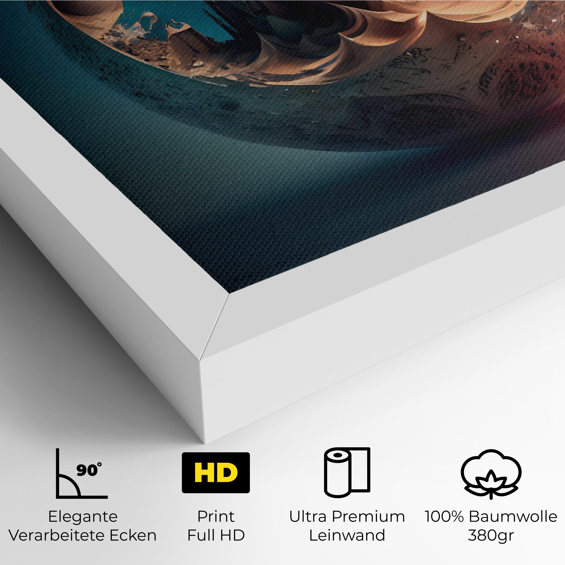 Leinwandbild Fantasy Planet Castle mockup 4