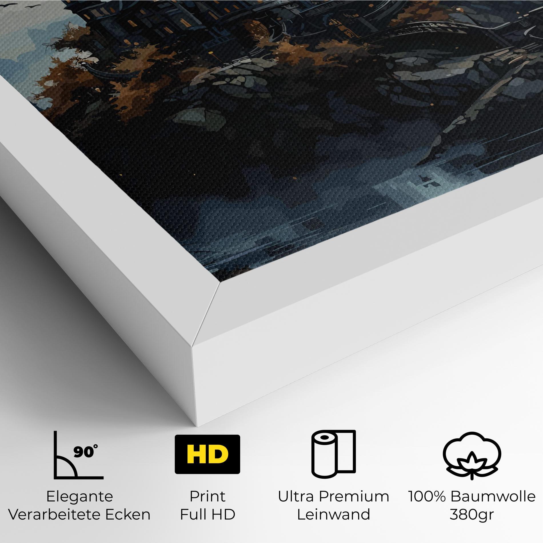 Leinwandbild Grey Big Castle mockup 4