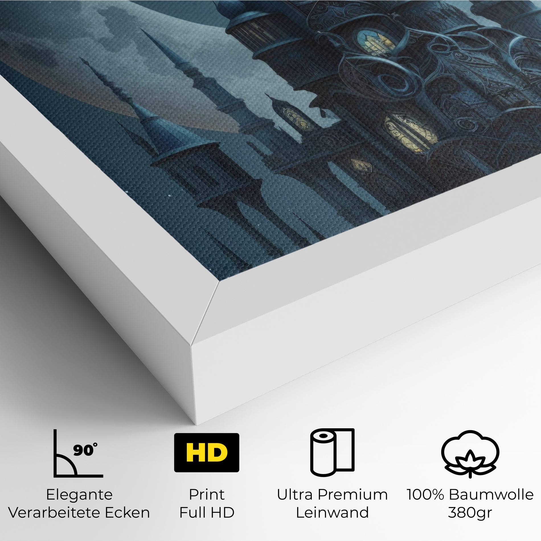 Leinwandbild Mosque Moon mockup 4