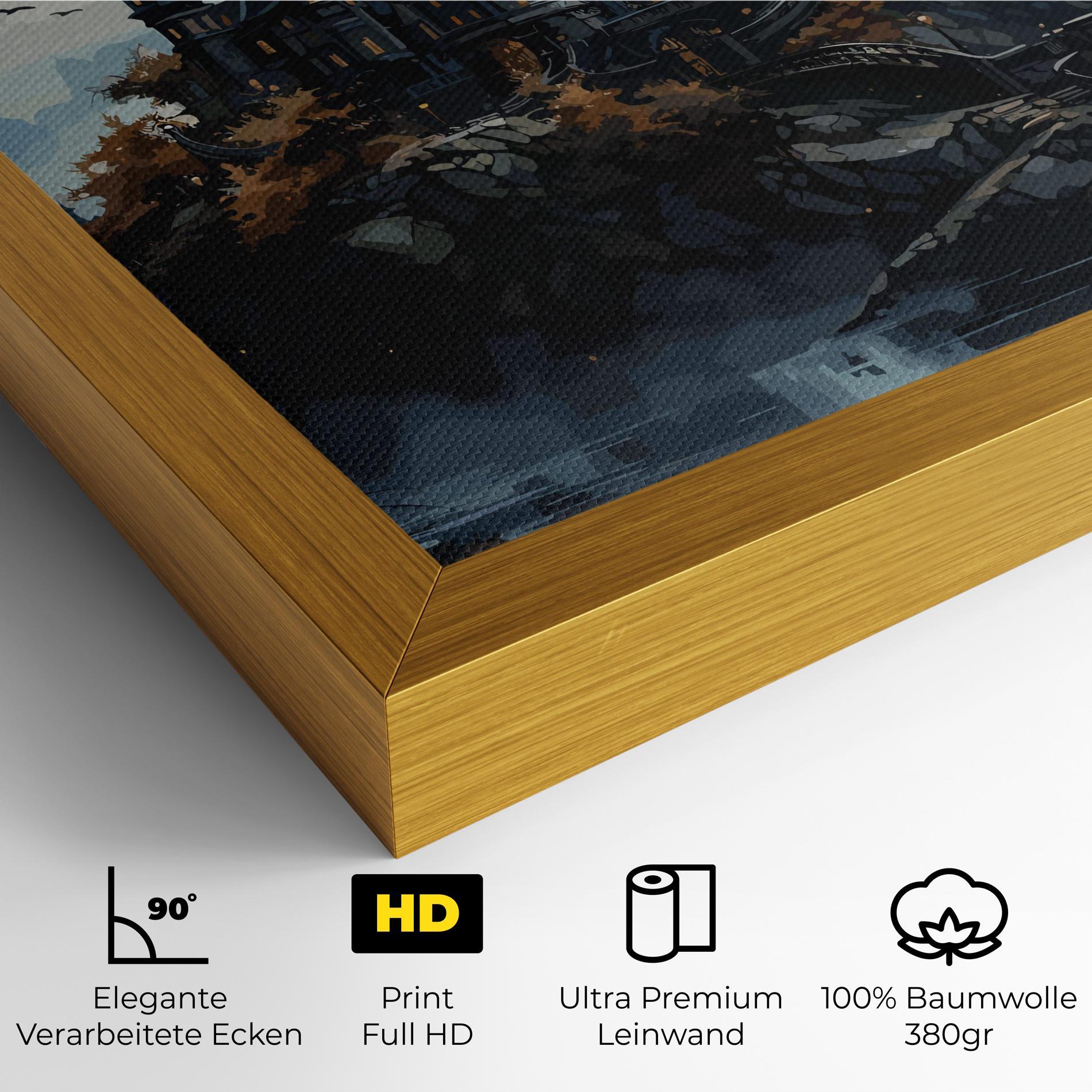 Leinwandbild Grey Big Castle mockup 4