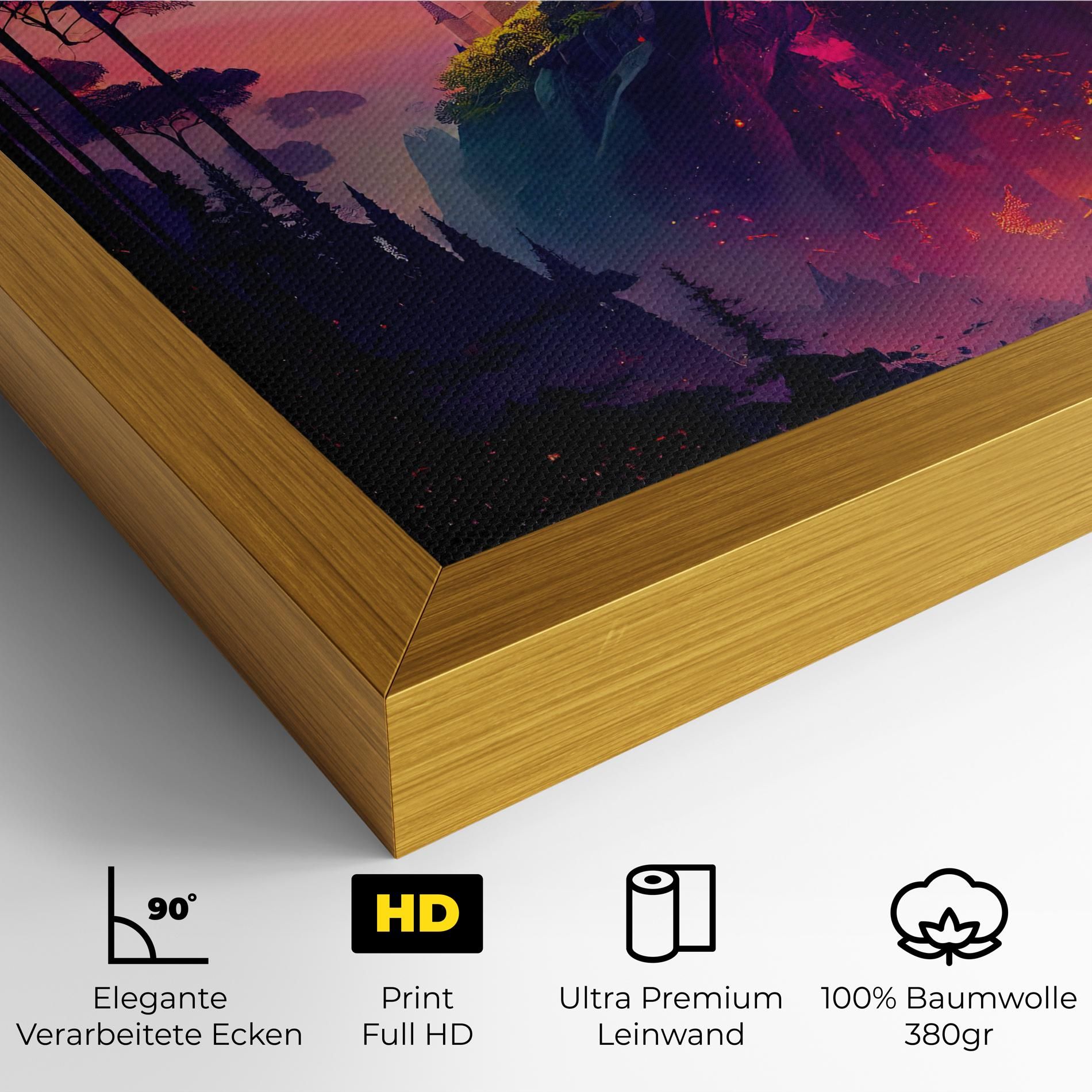 Purple Orange Castle mockup 4