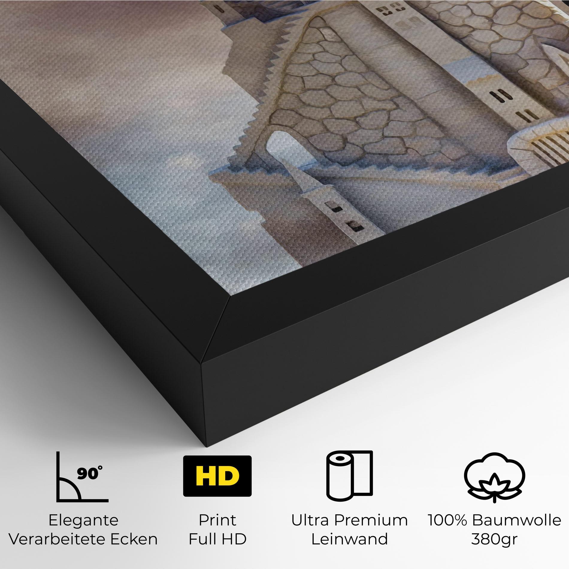 Leinwandbild Cream Castle mockup 4