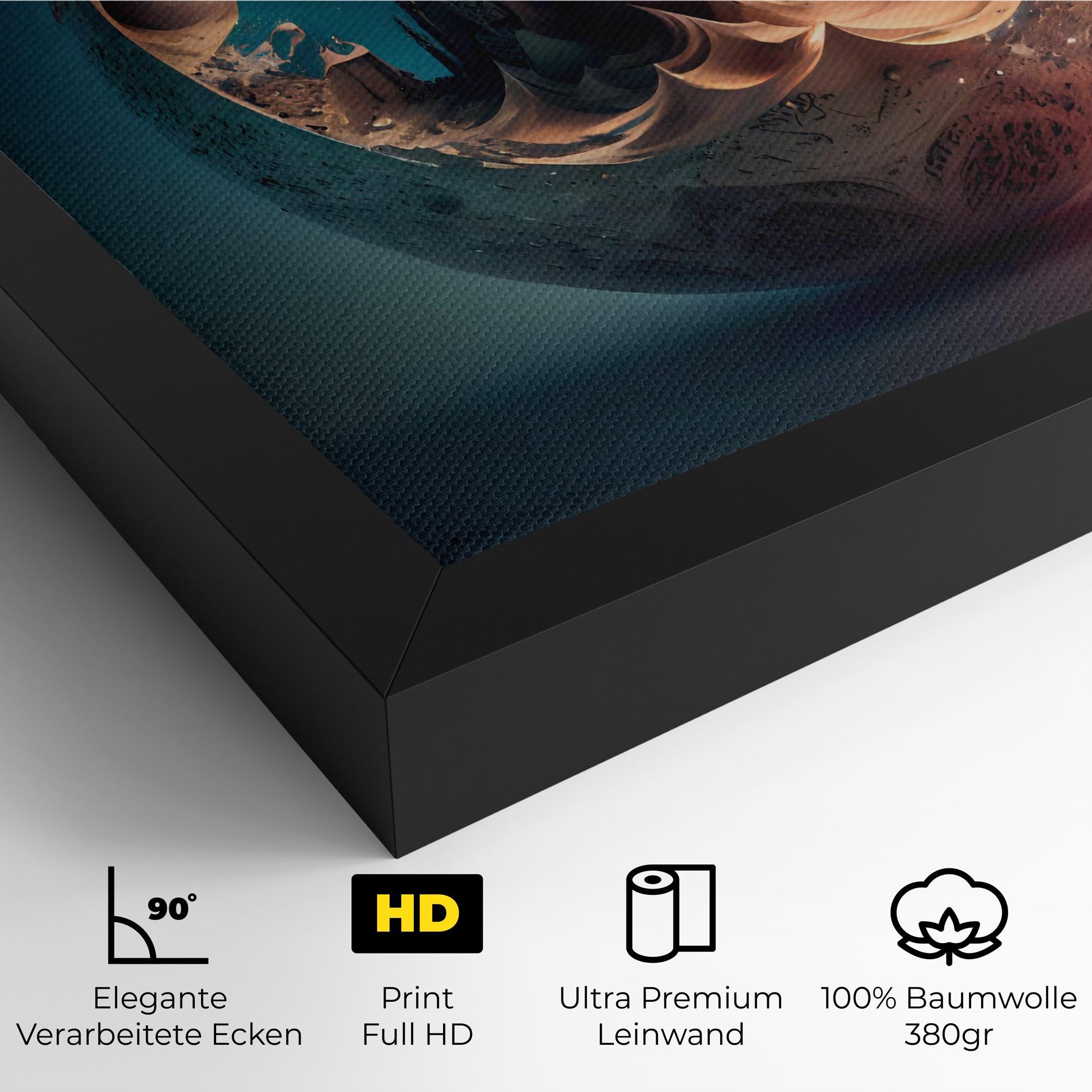 Leinwandbild Fantasy Planet Castle mockup 4