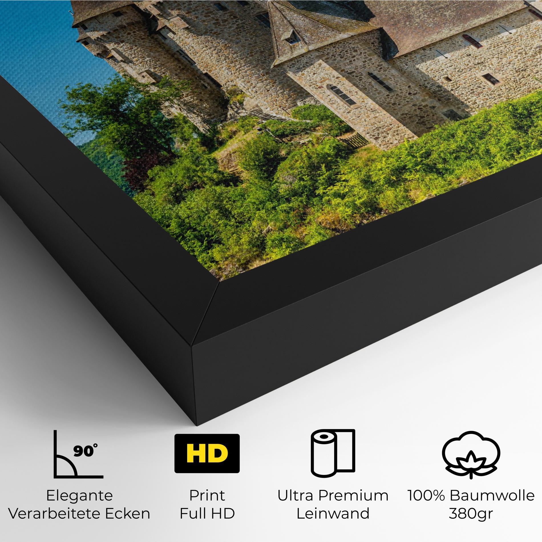 Leinwandbild Medieval Castle France mockup 4