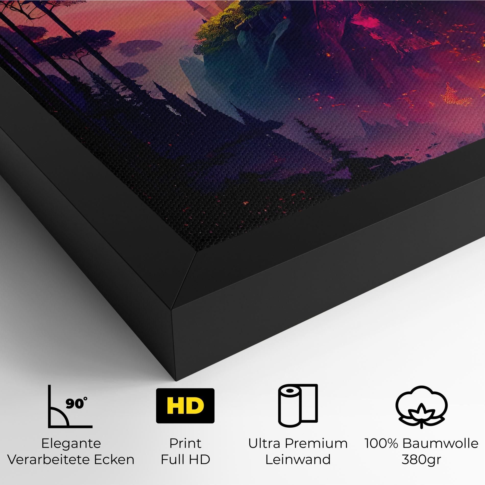 Purple Orange Castle mockup 4