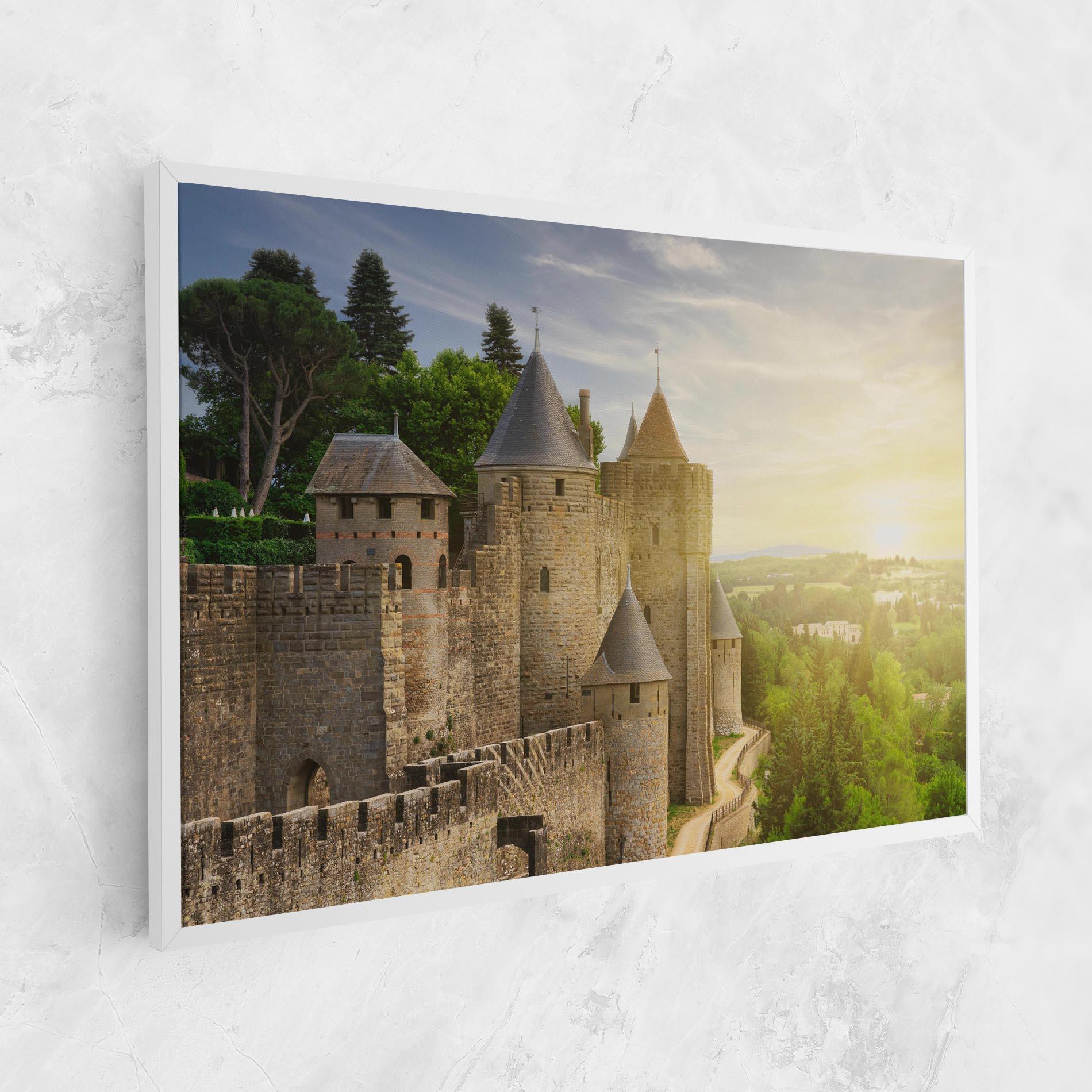Leinwandbild Carcassonne France mockup 1