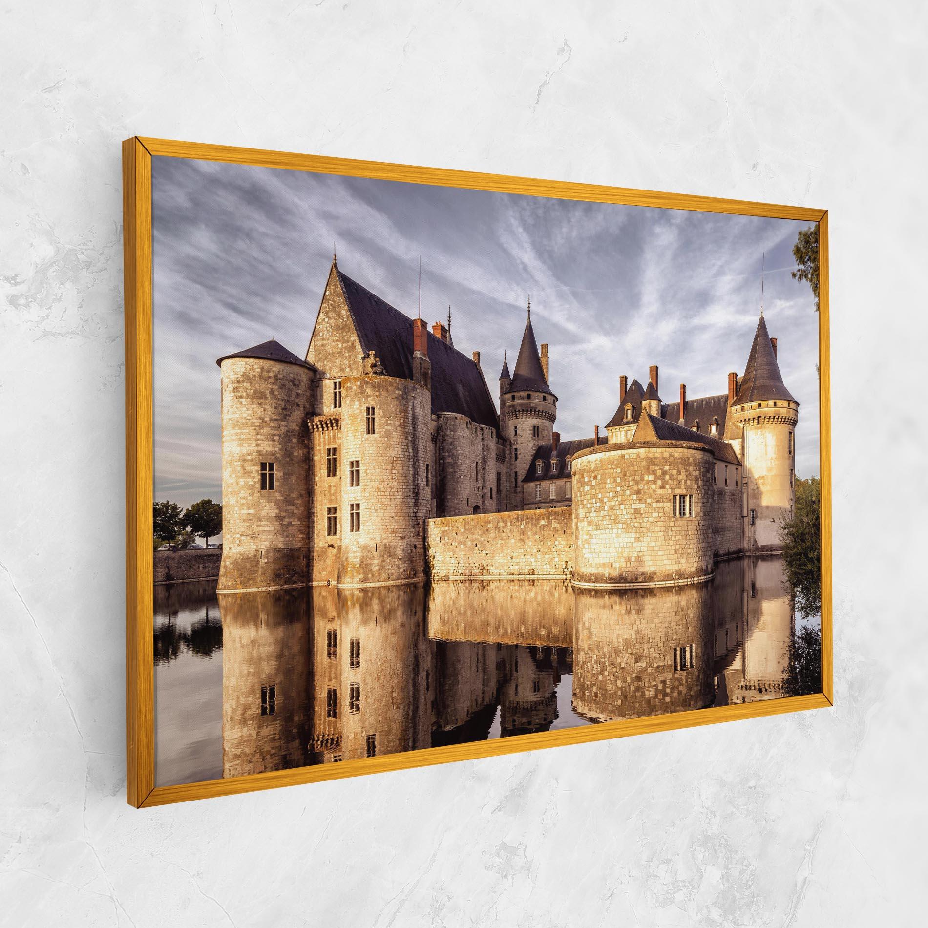 Leinwandbild Chateau Castle mockup 1