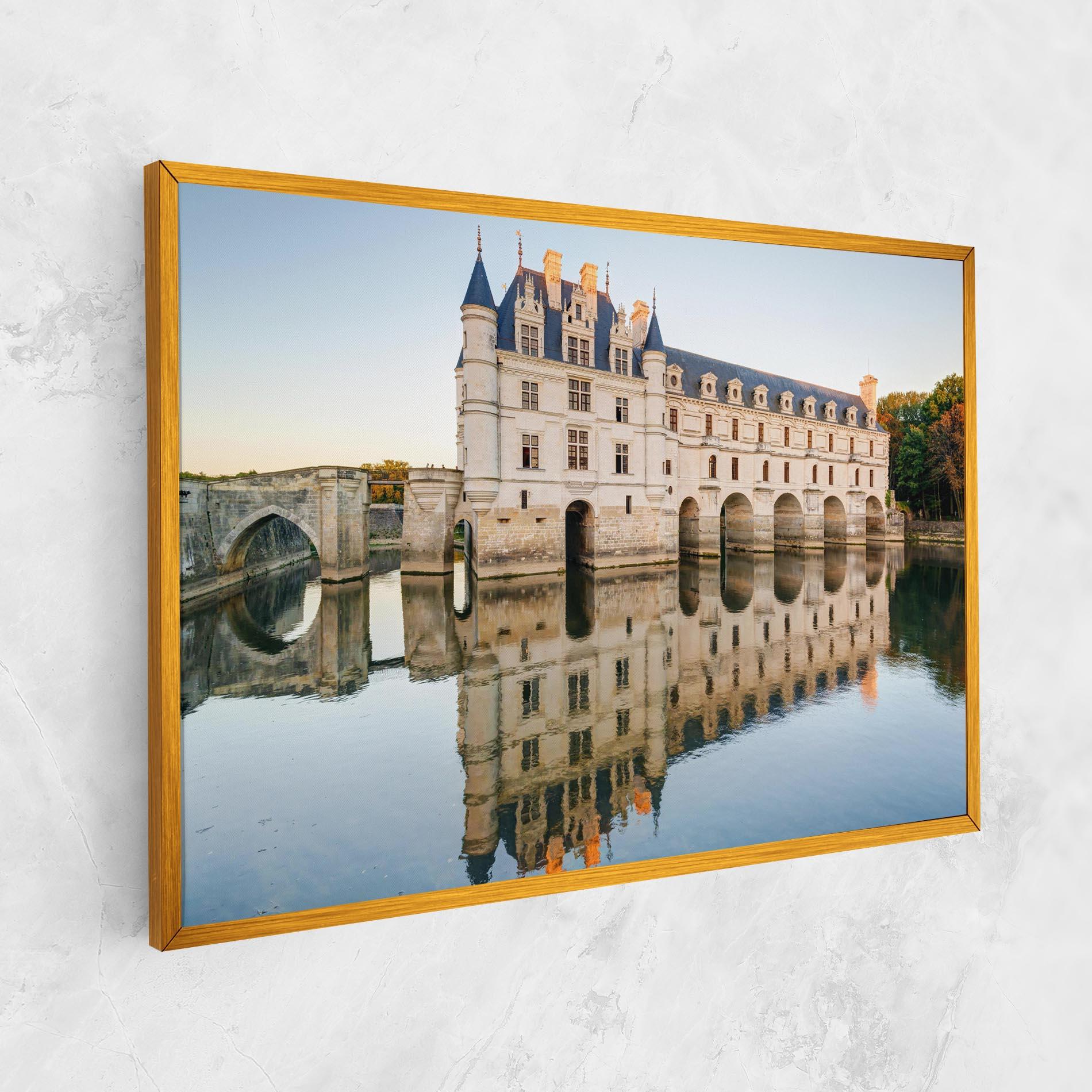 Leinwandbild Chateau Chenonceau Castle mockup 1