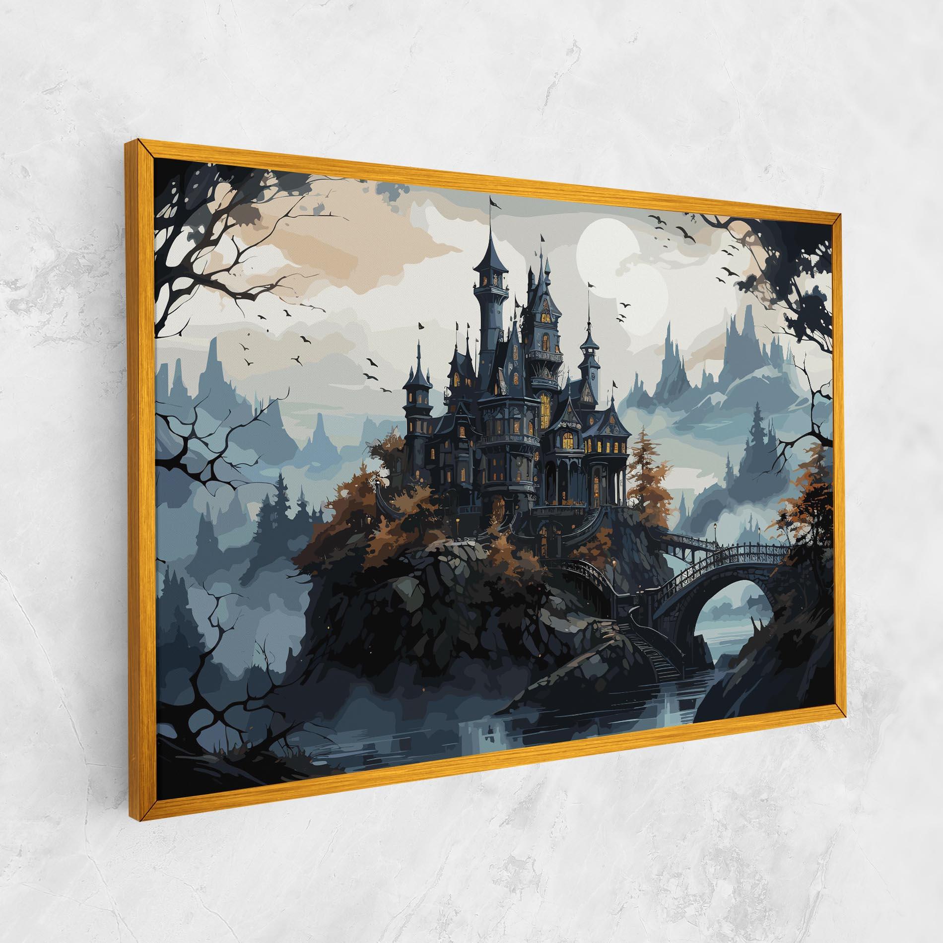 Leinwandbild Grey Big Castle mockup 1