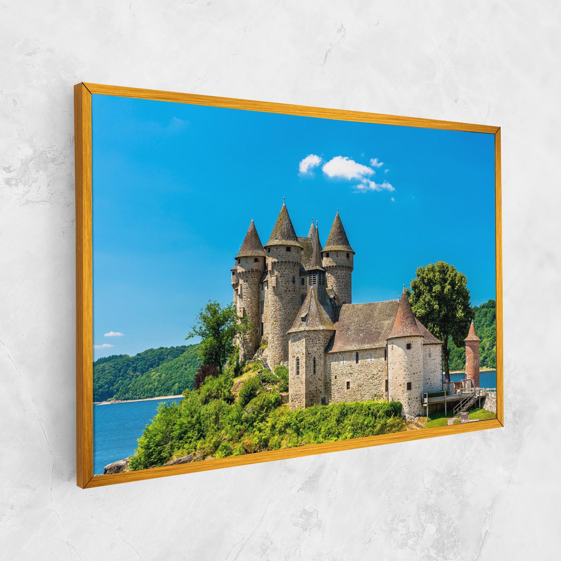 Leinwandbild Medieval Castle France mockup 1