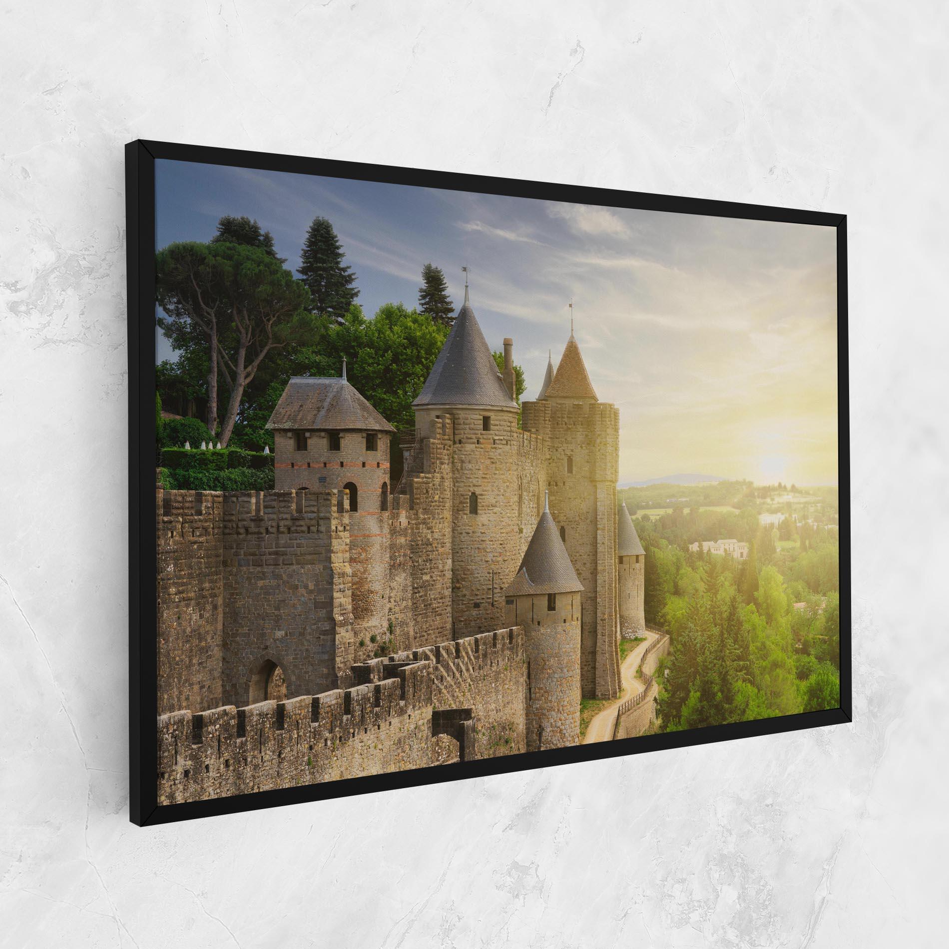 Leinwandbild Carcassonne France mockup 1