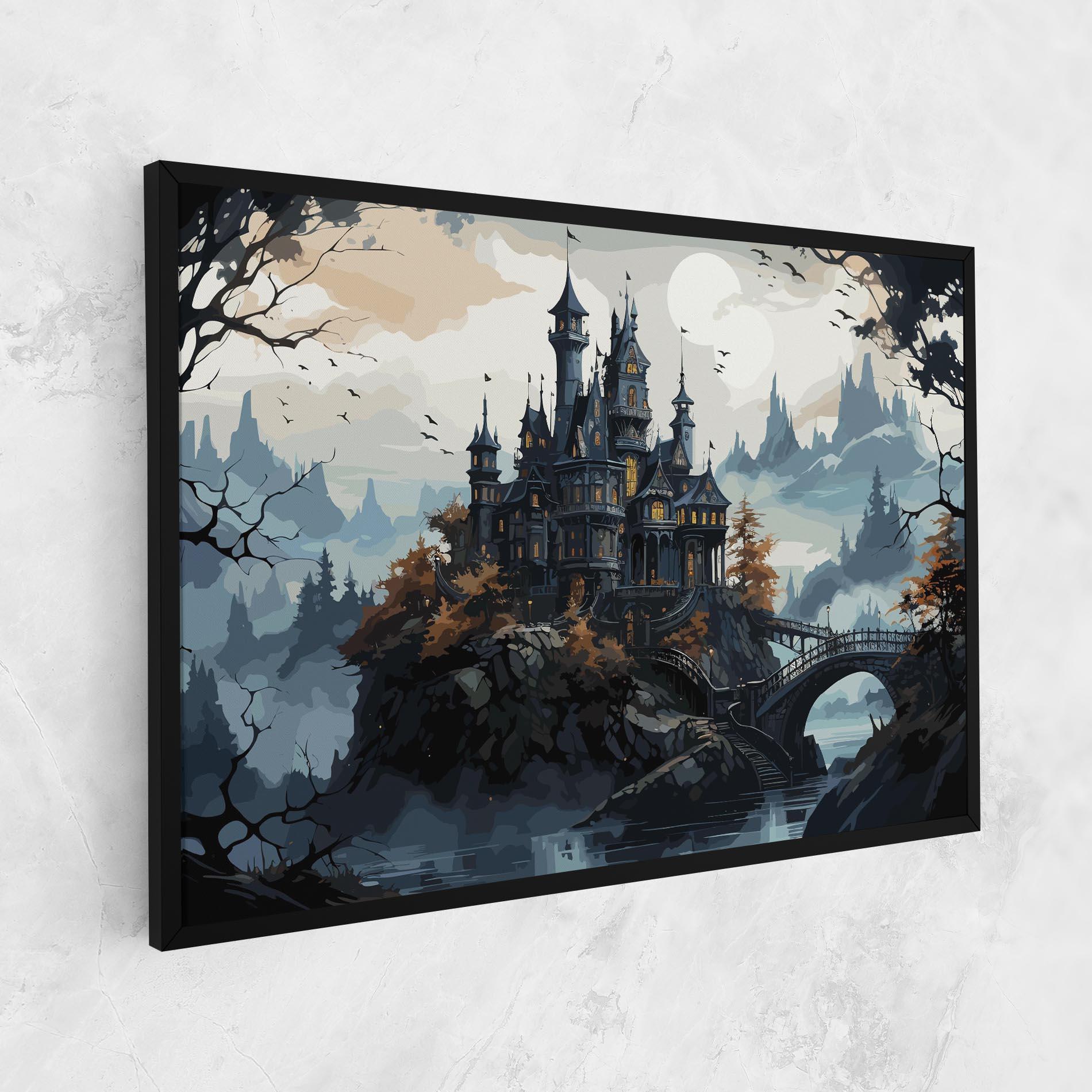 Leinwandbild Grey Big Castle mockup 1