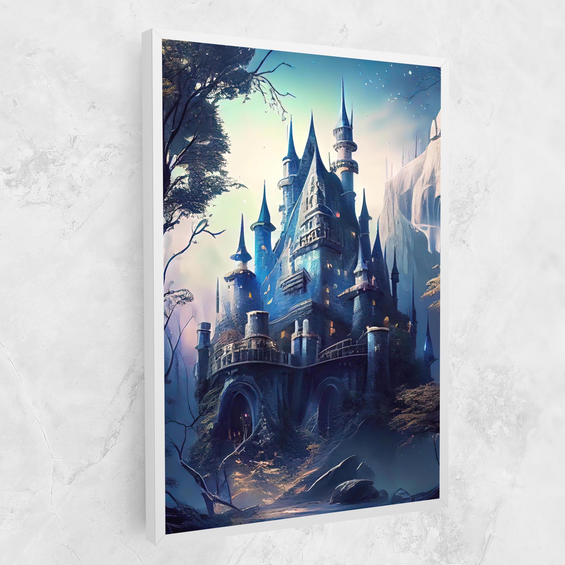 Leinwandbild Blue Art Castle mockup 1