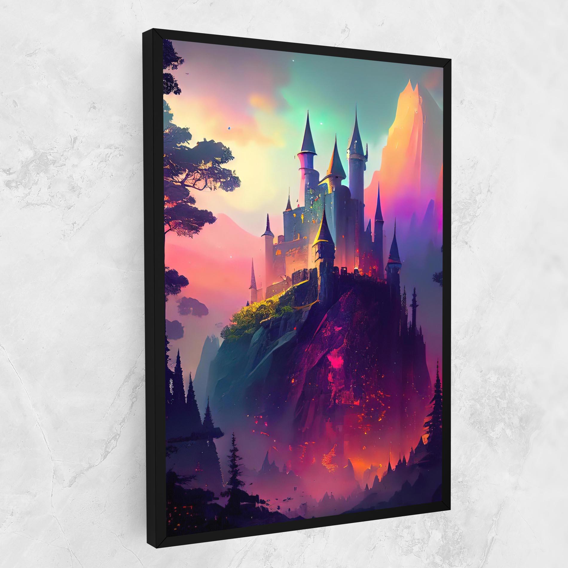 Leinwandbild Purple Orange Castle mockup 1