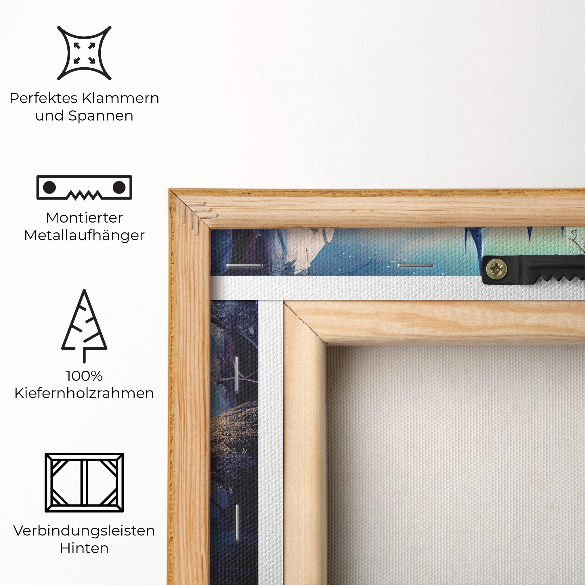 Leinwandbild Blue Art Castle mockup 5