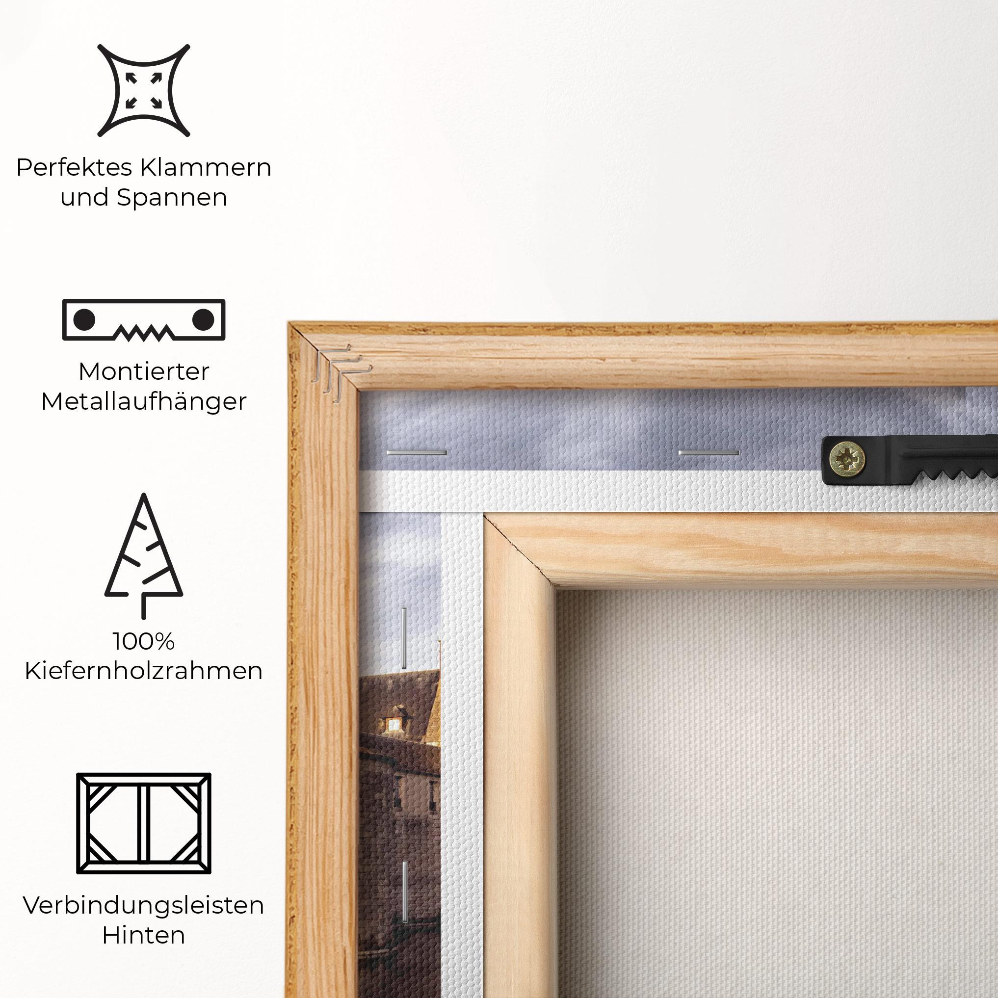 Leinwandbild Chateau Castle mockup 5