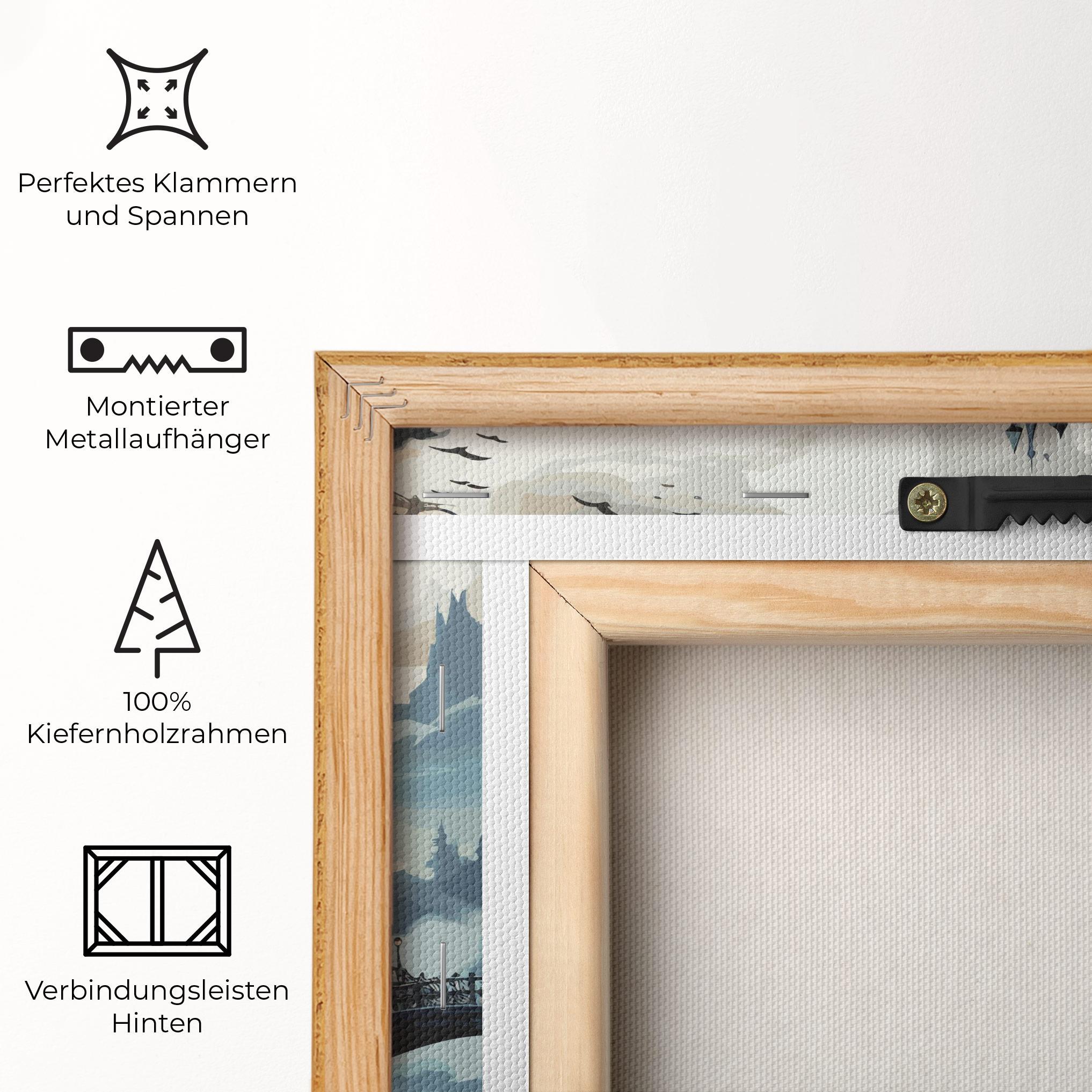 Leinwandbild Grey Big Castle mockup 5